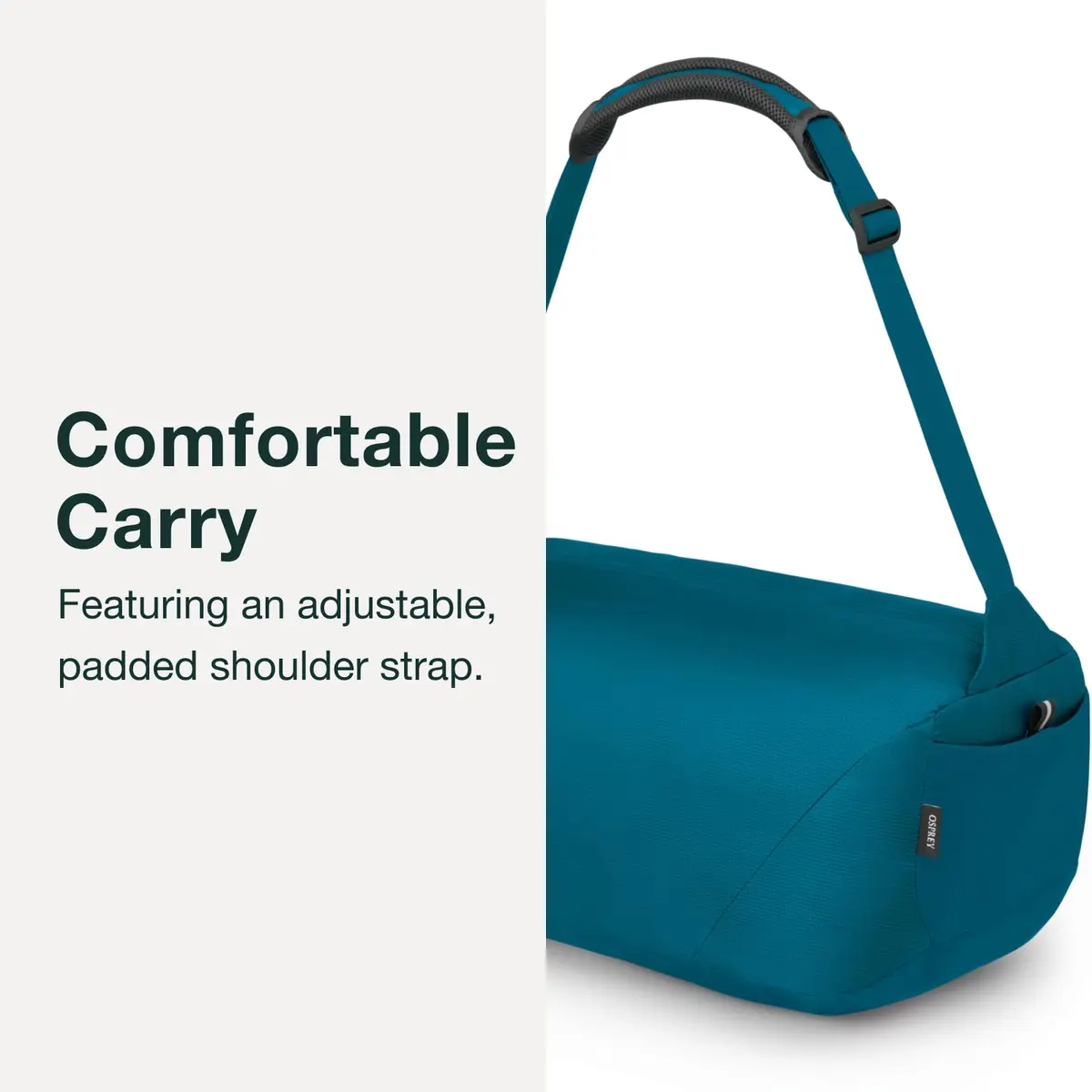 Osprey Ultralight Collapsible Stuff Duffel Waterfront Blue | Compact, Packable Travel Bag - view 5