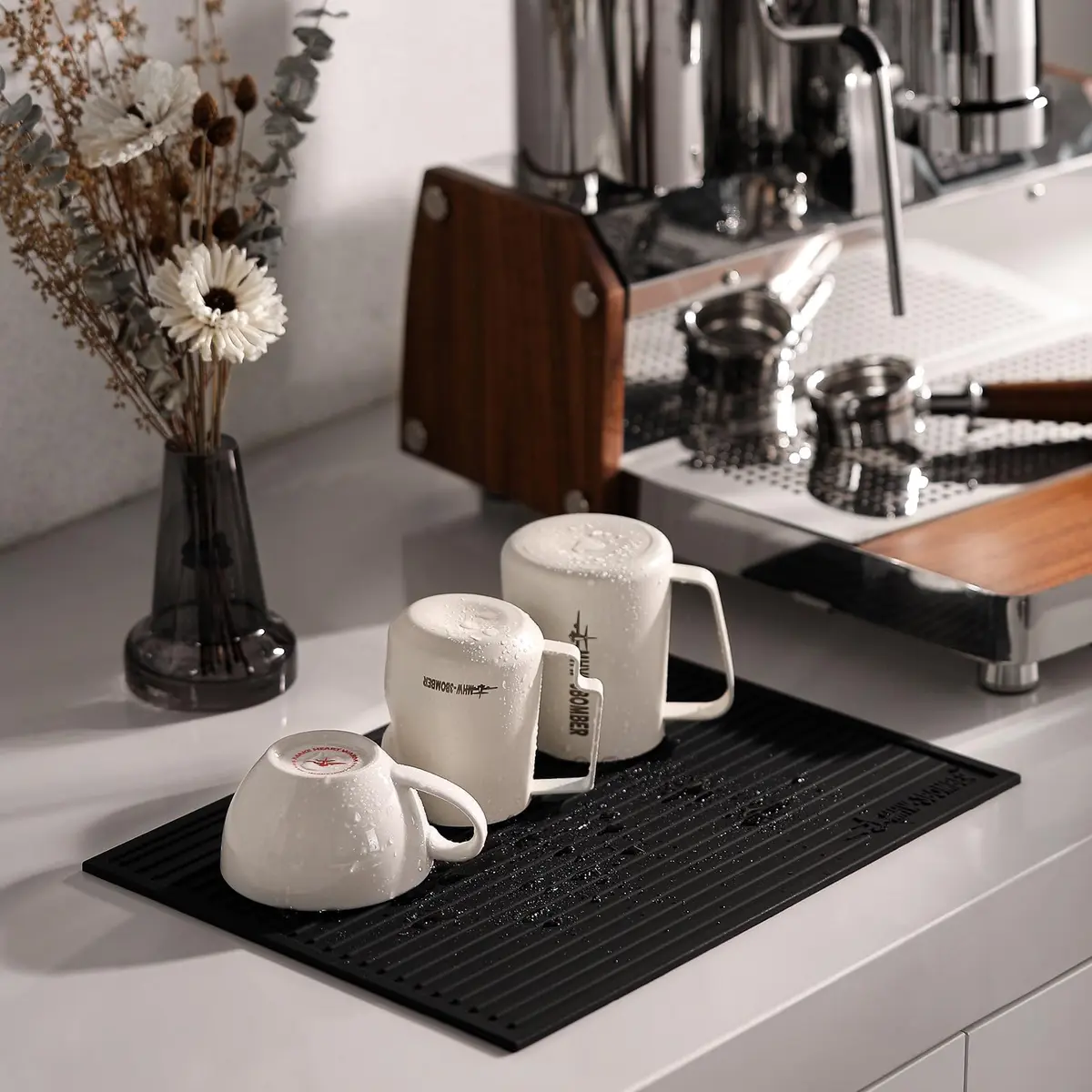 MHW-3BOMBER Milk Frothing Pitcher 450ml (15.2oz) Matte White | Turbo Design for Latte Art - view 6