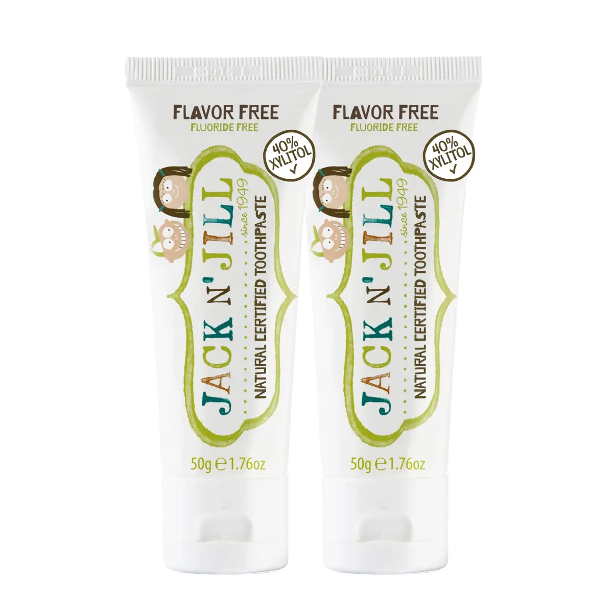 Jack N' Jill Kids Toothpaste, Fluoride Free, Flavor Free | Gentle, Natural Oral Care for Babies & Kids - main product image