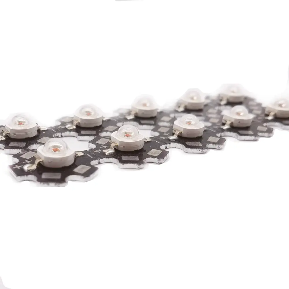Cleiscry 10 pcs High Power LED Chip 3W Yellow 590nm | 50,000 Hours Life, Wide Application - view 2