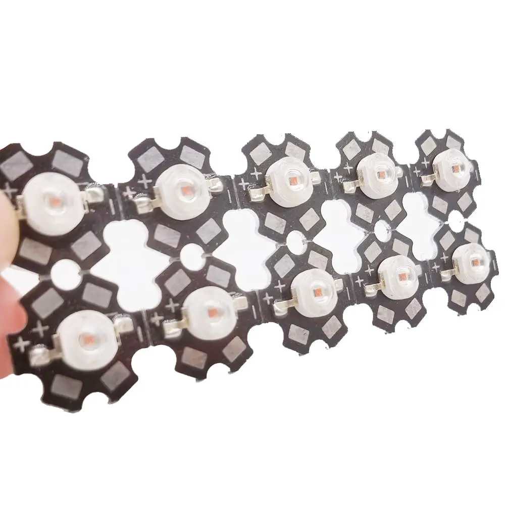 Cleiscry 10 pcs High Power LED Chip 3W Yellow 590nm | 50,000 Hours Life, Wide Application - view 3
