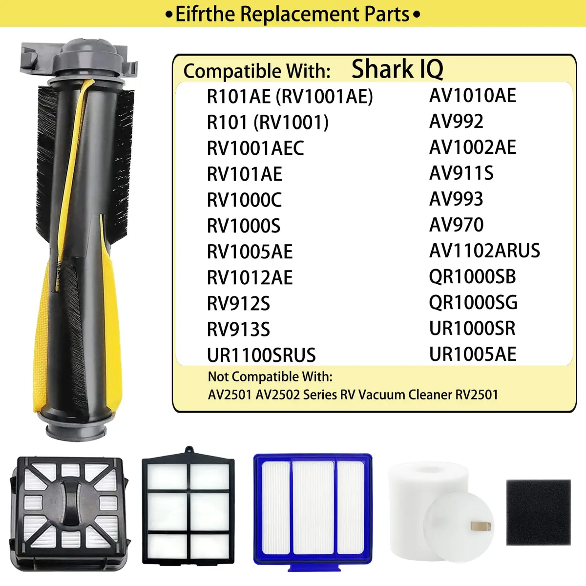 Eifrthe Replacement Parts for Shark IQ RV1001AE & More | Compatible Vacuum Accessories Kit - view 2
