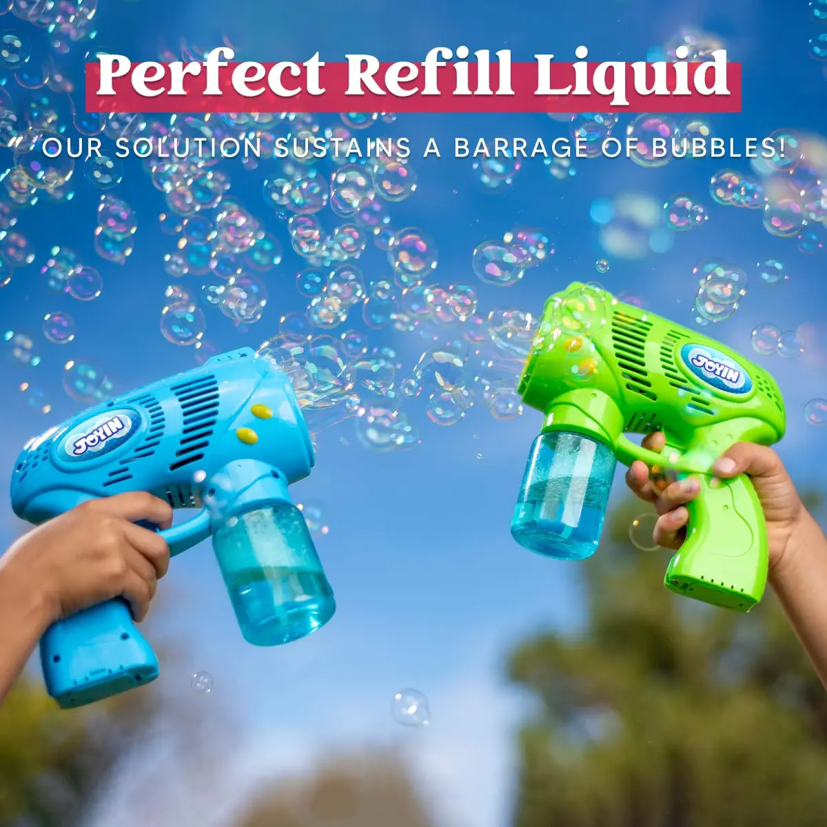 JOYIN Concentrated Bubble Solution 32 oz (946ml) | Makes up to 2.5 Gallons, Non-Toxic, Child Safe - view 5