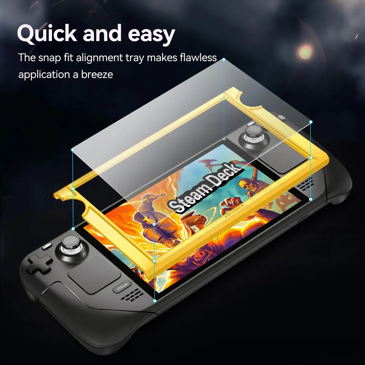 ivoler Matte Anti-Glare Screen Protector for Steam Deck OLED/LCD 2-Pack | Full Coverage, Anti-Scratch, 9H Hardness - view 2