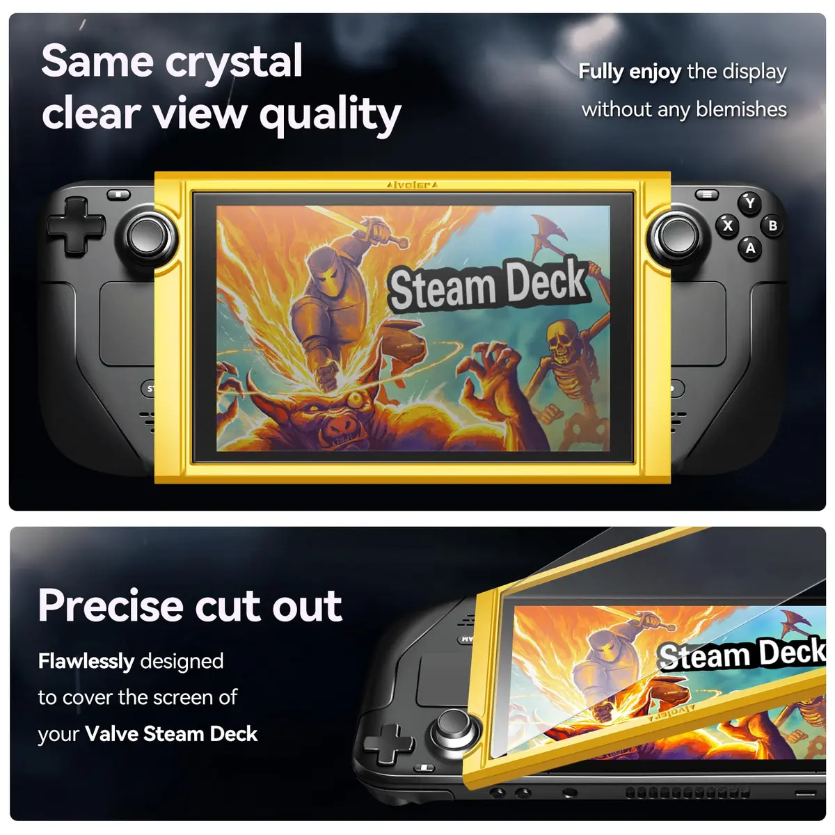 ivoler Matte Anti-Glare Screen Protector for Steam Deck OLED/LCD 2-Pack | Full Coverage, Anti-Scratch, 9H Hardness - view 3