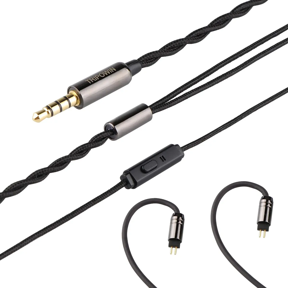 Linsoul Tripowin Zombur 4N OFC in Ear Monitor Cable 1.25m (4ft) | High Purity Oxygen Free Copper - view 2