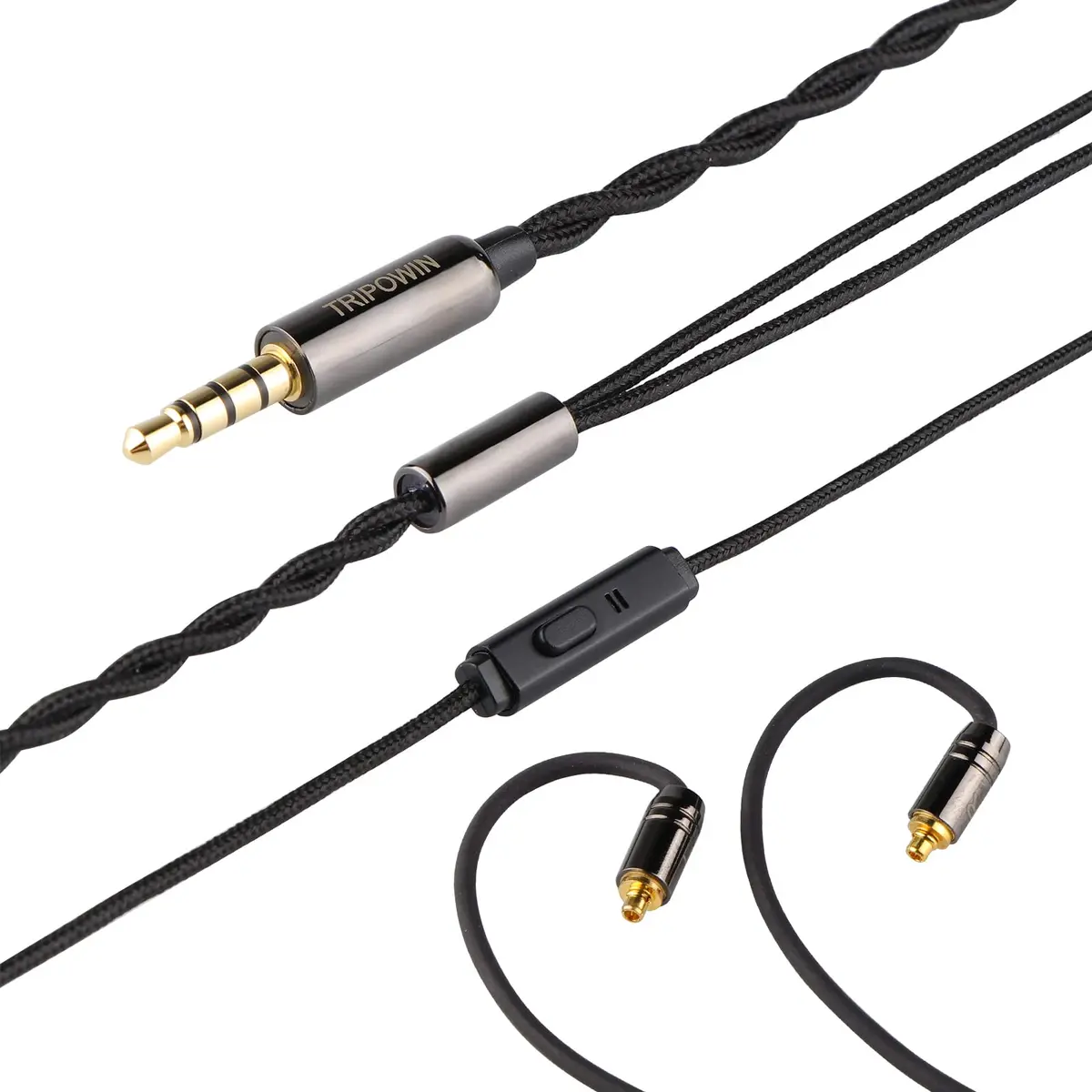 Linsoul Tripowin Zombur 4N OFC in Ear Monitor Cable 1.25m (4ft) with 3.5mm Plug | High Purity Oxygen Free Copper - view 2