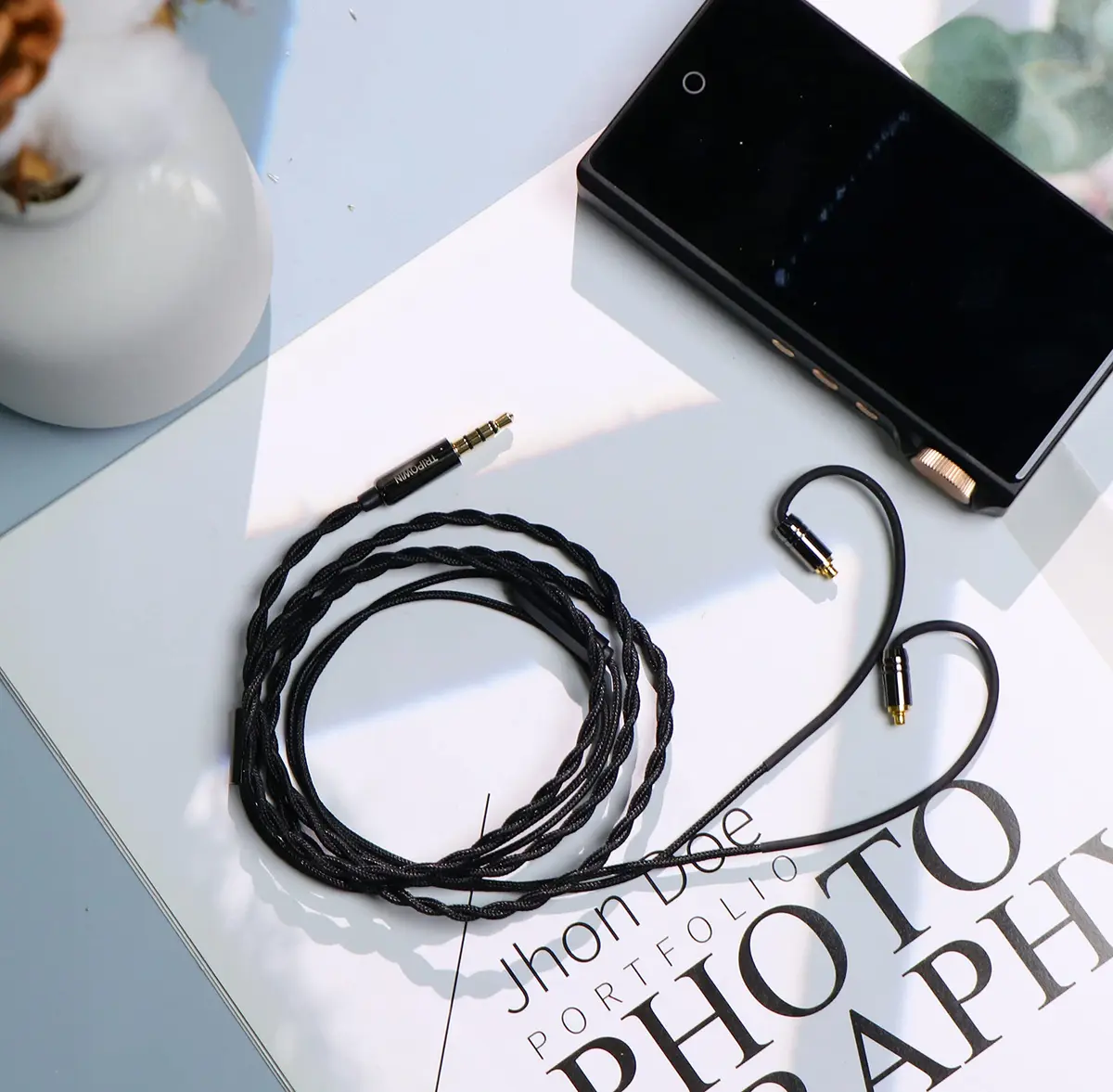 Linsoul Tripowin Zombur 4N OFC in Ear Monitor Cable 1.25m (4ft) with 3.5mm Plug | High Purity Oxygen Free Copper - view 4