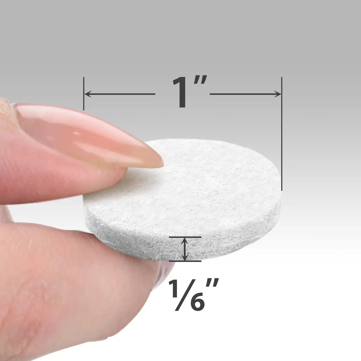 X-Protector Felt Furniture Pads - 48 PCS 1" White | Floor Scratch Protection - view 3