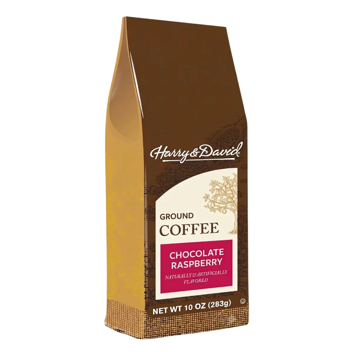 Harry & David Chocolate Raspberry Flavored Medium Roast Ground Coffee 10oz | Gourmet Arabica Blend - main product image