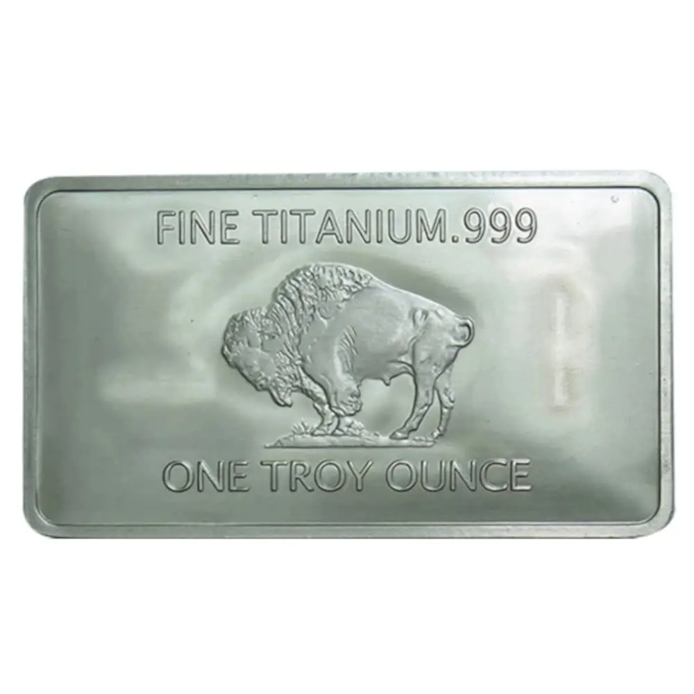 Unique Metals 1 Troy Ounce (31.1 g) Pure Titanium Bar Paperweight | Authentic USA Import with COA - view 4