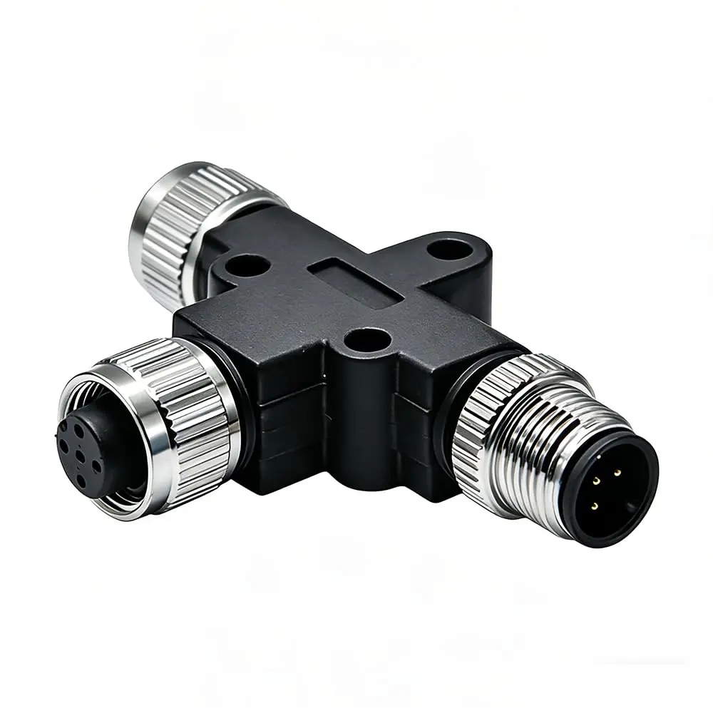 keisnoaja M12 IP67 5 Pin Connector Waterproof Sensor Plug 30V | Industrial Adapter - main product image