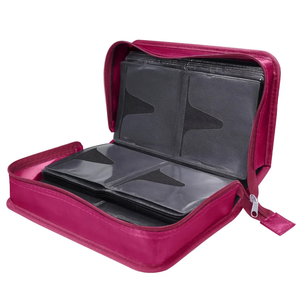 Siveit DVD Case Holder, Rose | 160 Capacity Portable Media Organizer for Home & Travel - view 6