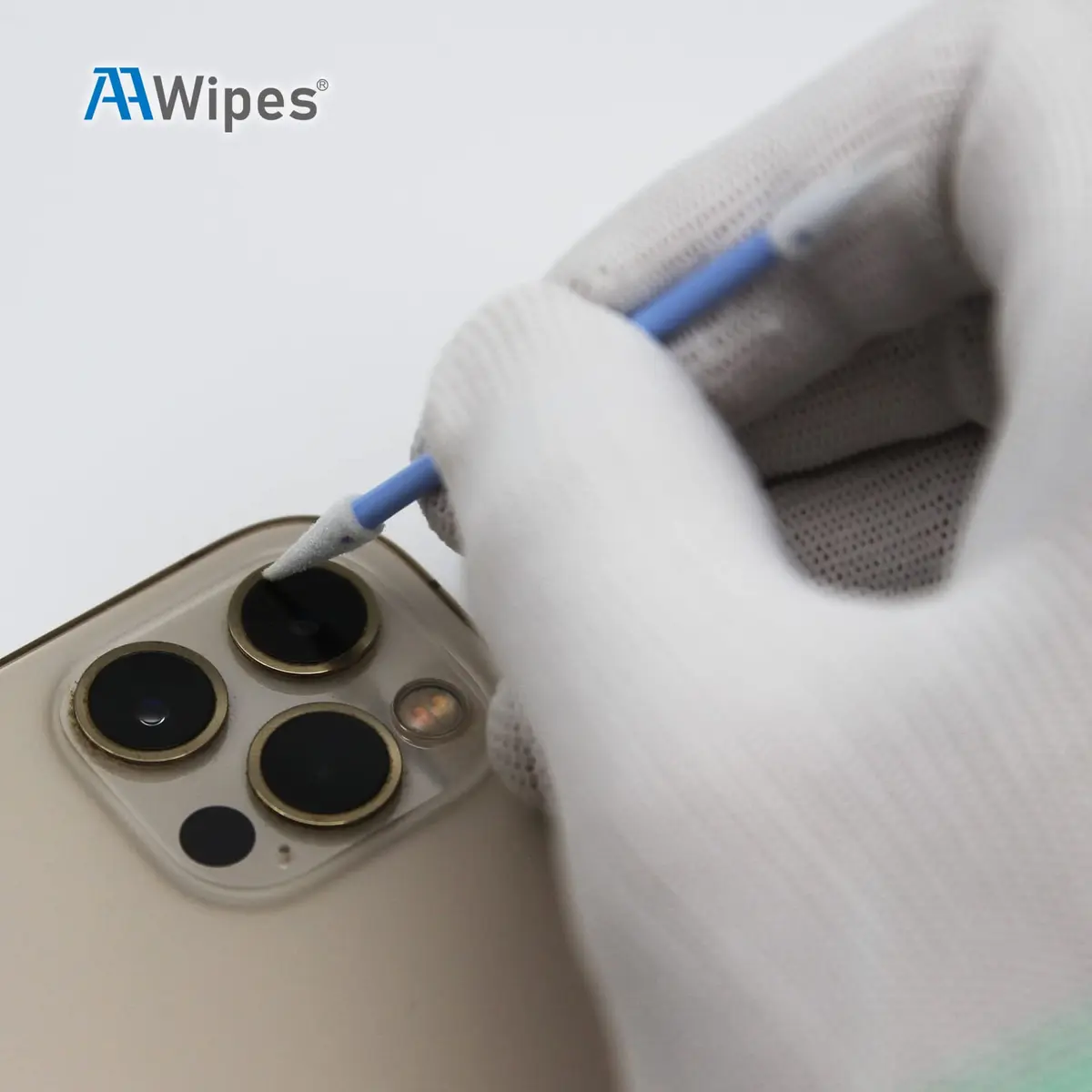 AAwipes Double-Tipped Foam Cleaning Swabs 100pcs Blue | Micro-precision, Dual Spiral Heads for PCB & Electronics - view 5