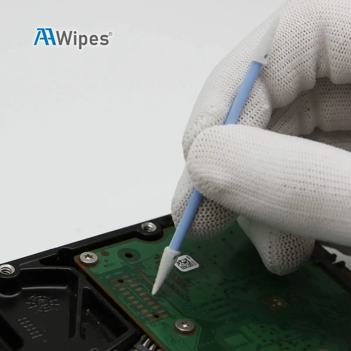 AAwipes Double-Tipped Foam Cleaning Swabs 100pcs Blue | Micro-precision, Dual Spiral Heads for PCB & Electronics - view 7