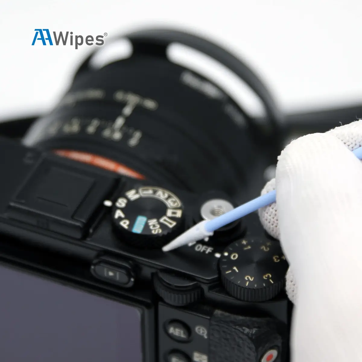 AAwipes Double-Tipped Foam Cleaning Swabs 100pcs Blue | Micro-precision, Dual Spiral Heads for PCB & Electronics - view 4