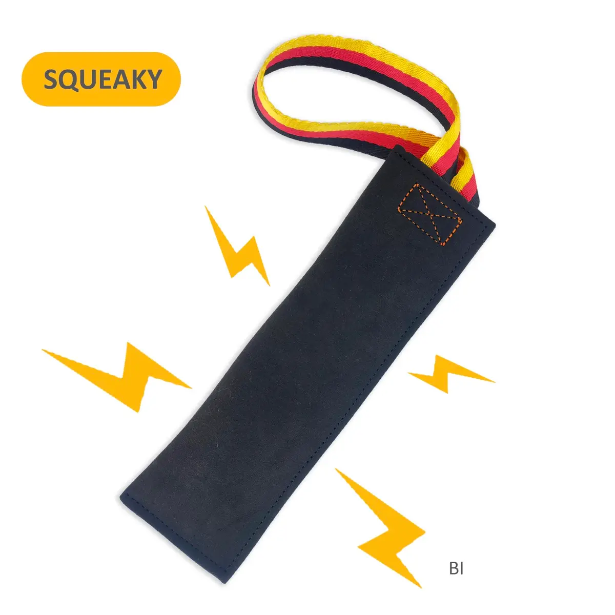 Dewonch No Stuffs Squeaky Leather Bite Tug Toy for Dog Training | Build Prey Drive & Grip (70-120 chars) - view 2