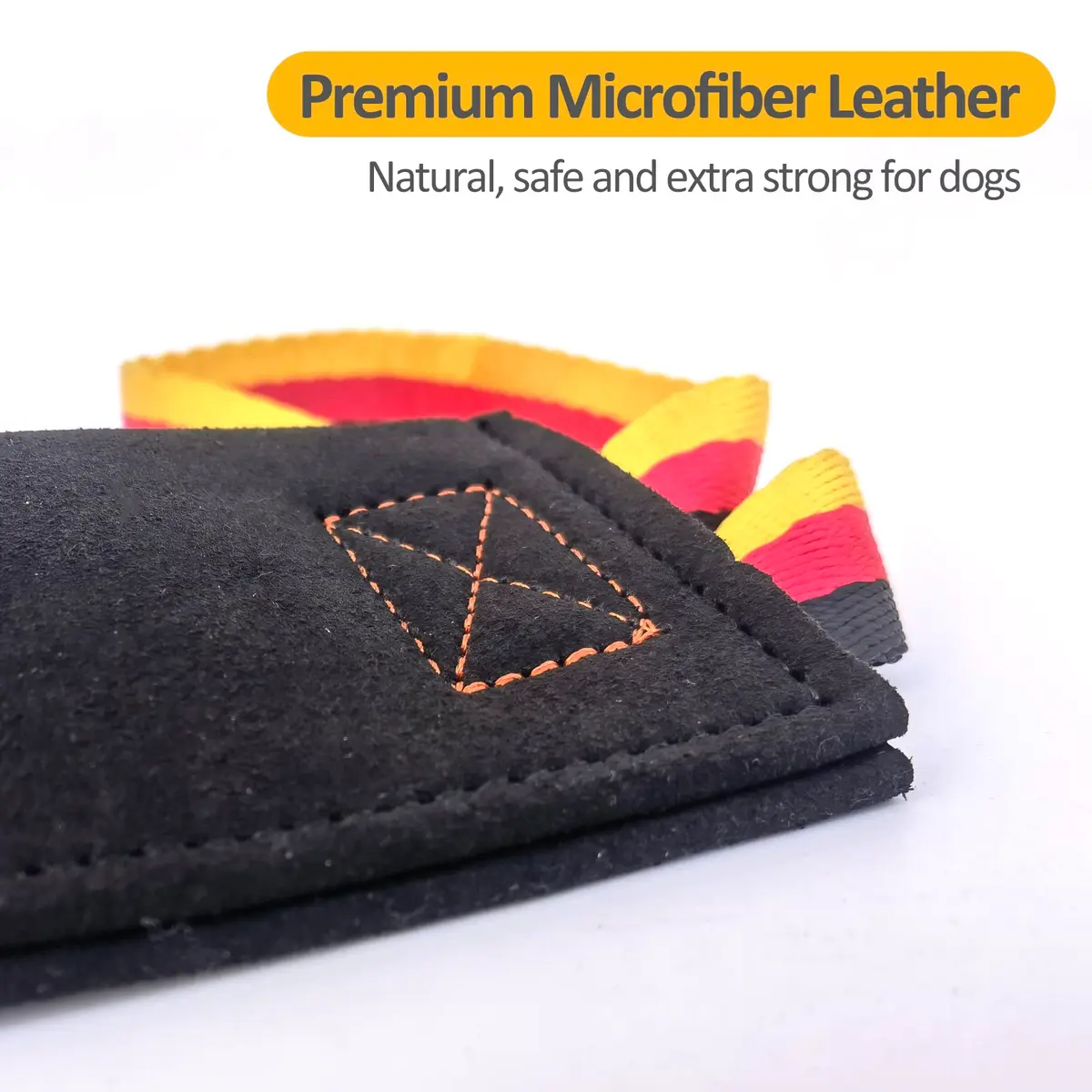 Dewonch No Stuffs Squeaky Leather Bite Tug Toy for Dog Training | Build Prey Drive & Grip (70-120 chars) - view 3