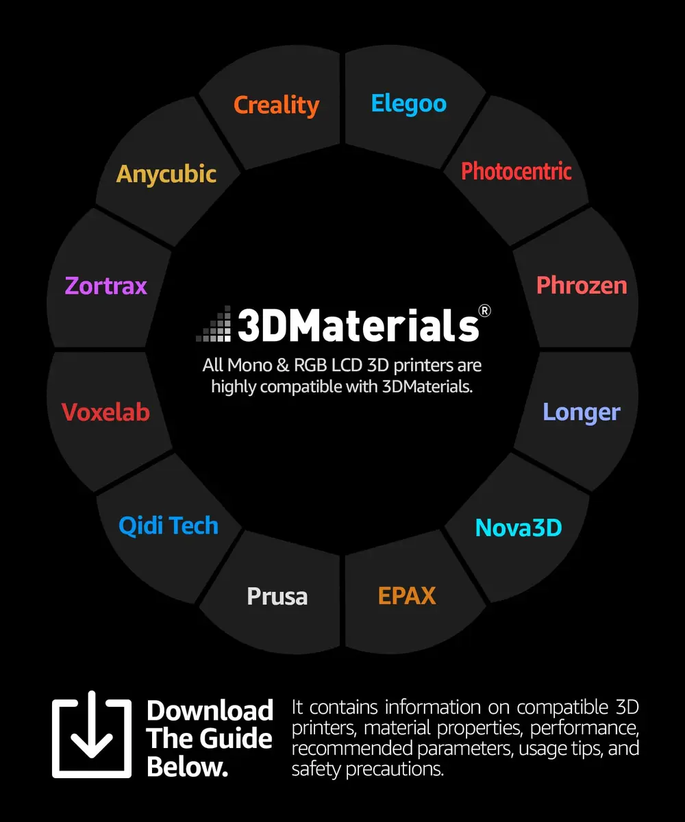 3DMaterials SuperCast 8K 3D Print Resin Wax Filled Jewelry Casting 1000g | High-Resolution, Low Temp Burnout - view 6