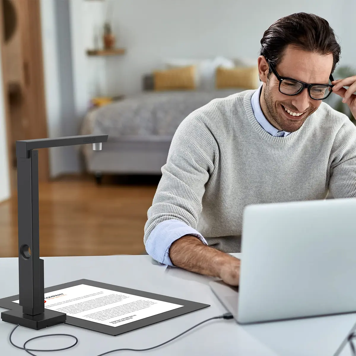 CZUR Lens1200 Pro Portable Document Scanner 12MP USB Camera | Compact & Fast - view 7