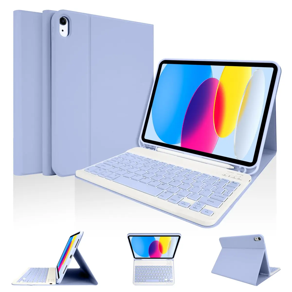 LAMA Keyboard Case for iPad (A16) 11th Gen 2025 /10th Gen 2022 | Magnetic Wireless Keyboard with Pencil Holder - main product image