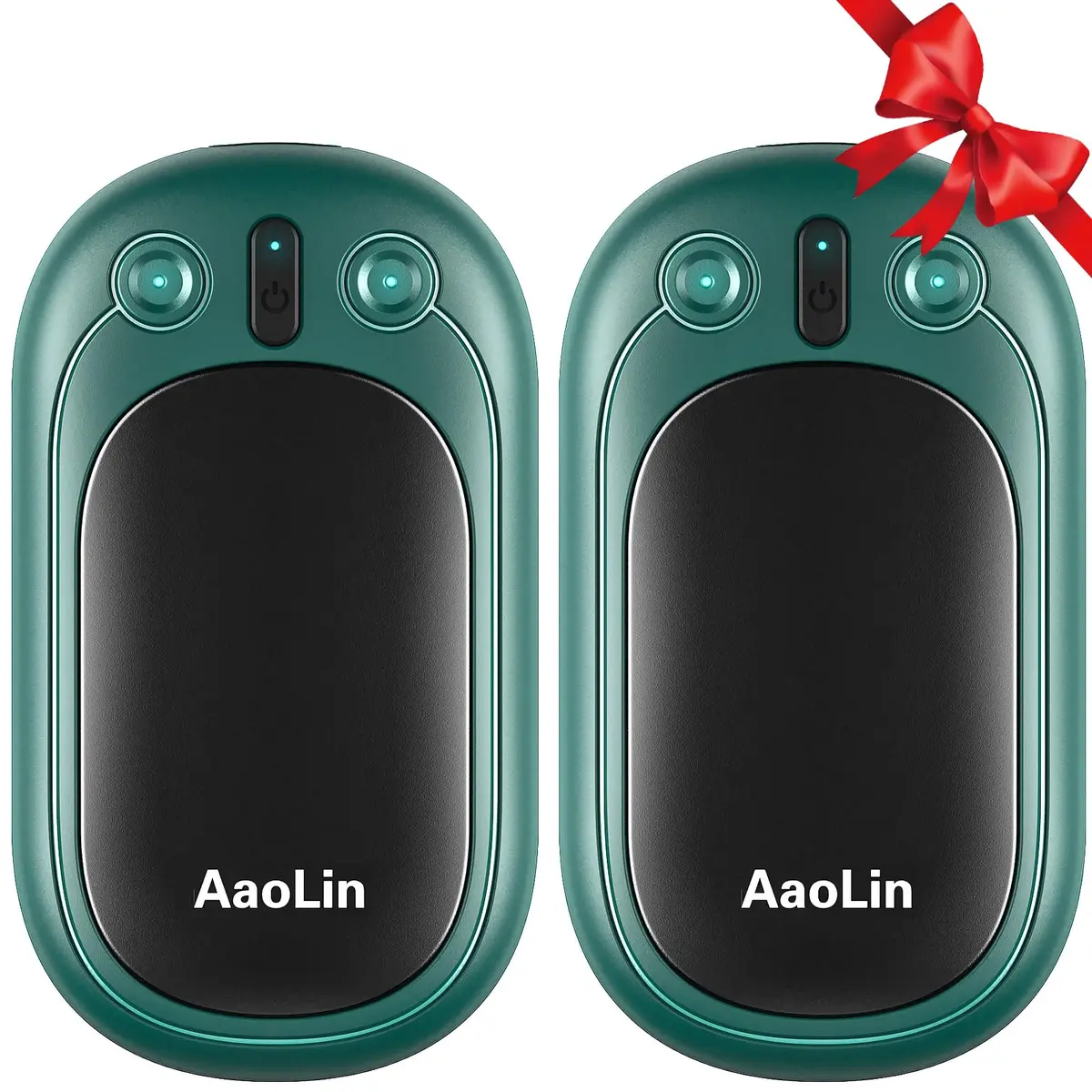 AaoLin Rechargeable Hand Warmers 2-Pack, 2-in-1 Electric Pocket Heaters, 4000mAh (7.4Wh) | 12 Hours Long Heating - main product image