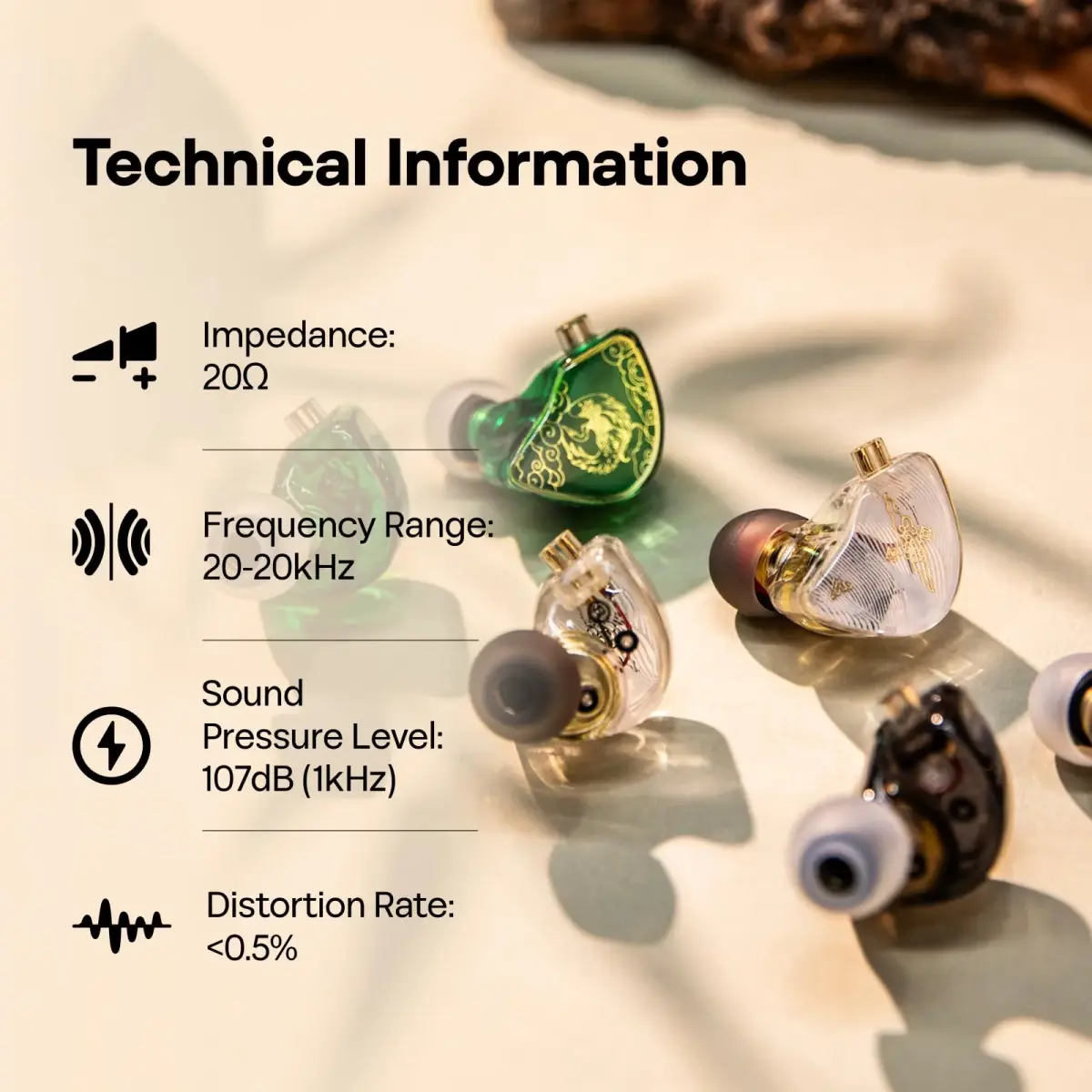 Linsoul TANGZU Wan'er S.G 10mm DD Driver IEM, Recessed 2Pin, 20 Ohm Impedance | Smooth, Full-Bodied Sound - view 8