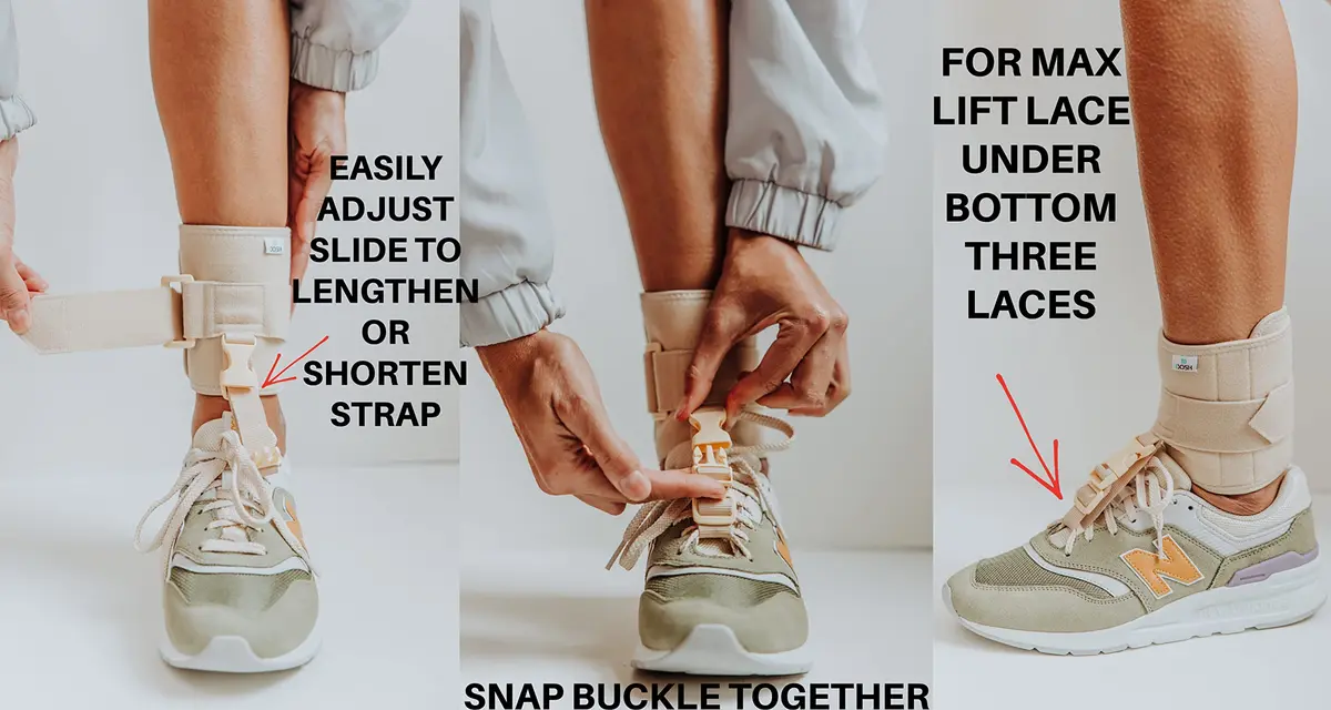 Dosh AFO Foot Drop Brace - Drop Foot Support for Walking | Unisex Beige - view 5