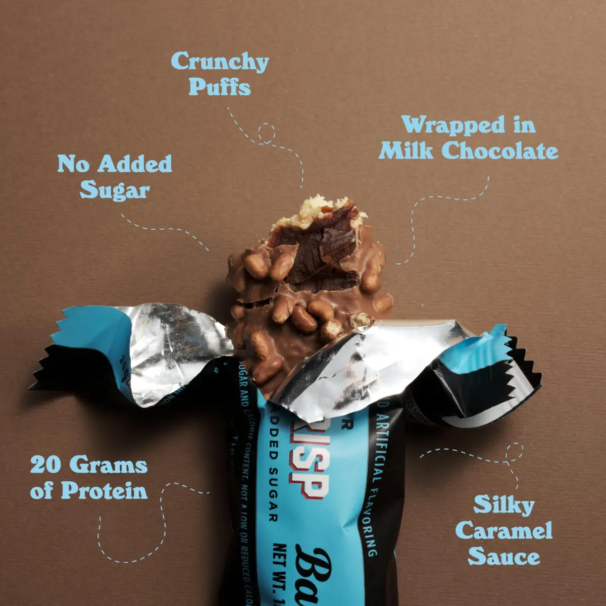 BAREBELLS Creamy Crisp Protein Bars 12 Count | High Protein Snack Bar - view 4