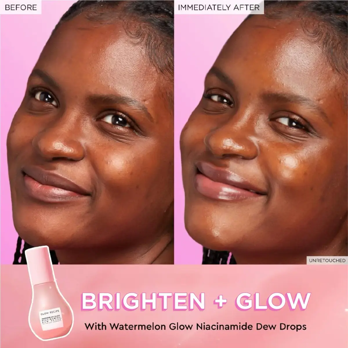 Glow Recipe Watermelon Niacinamide Dew Drops Serum 15ml (0.5 Fl Oz) | Instant Dewy Glow - view 3