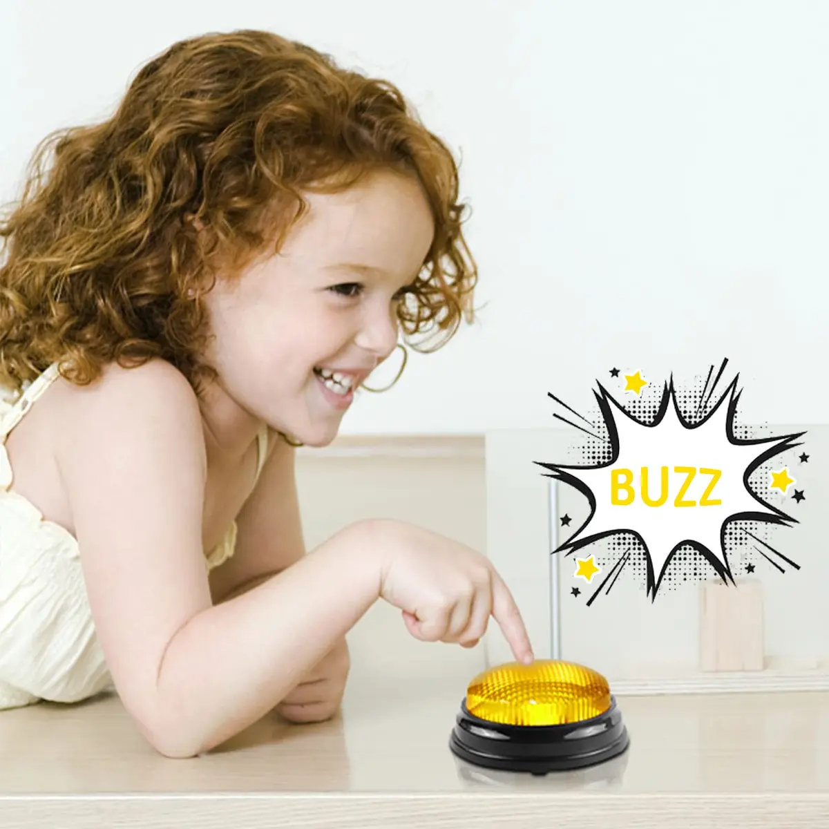 BEAN LIEVE 4-Pack Game Buzzers with Lights & Sounds | Educational Classroom & Party Game Show Answer Buzzers - view 8