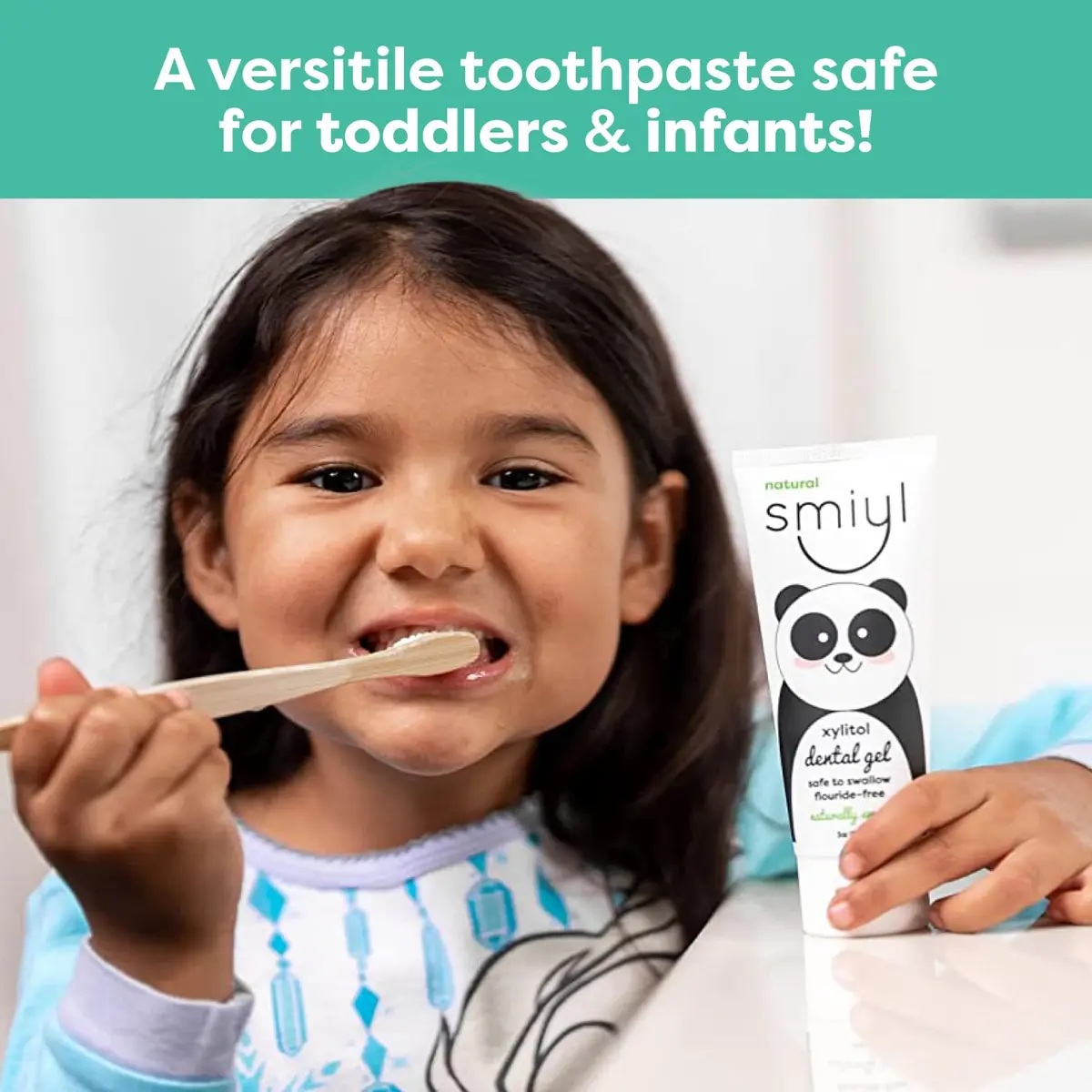 Smiyl Xylitol Dental Gel for Babies & Toddlers 3 oz | Fluoride-Free, All-Natural, Teething Friendly - view 4