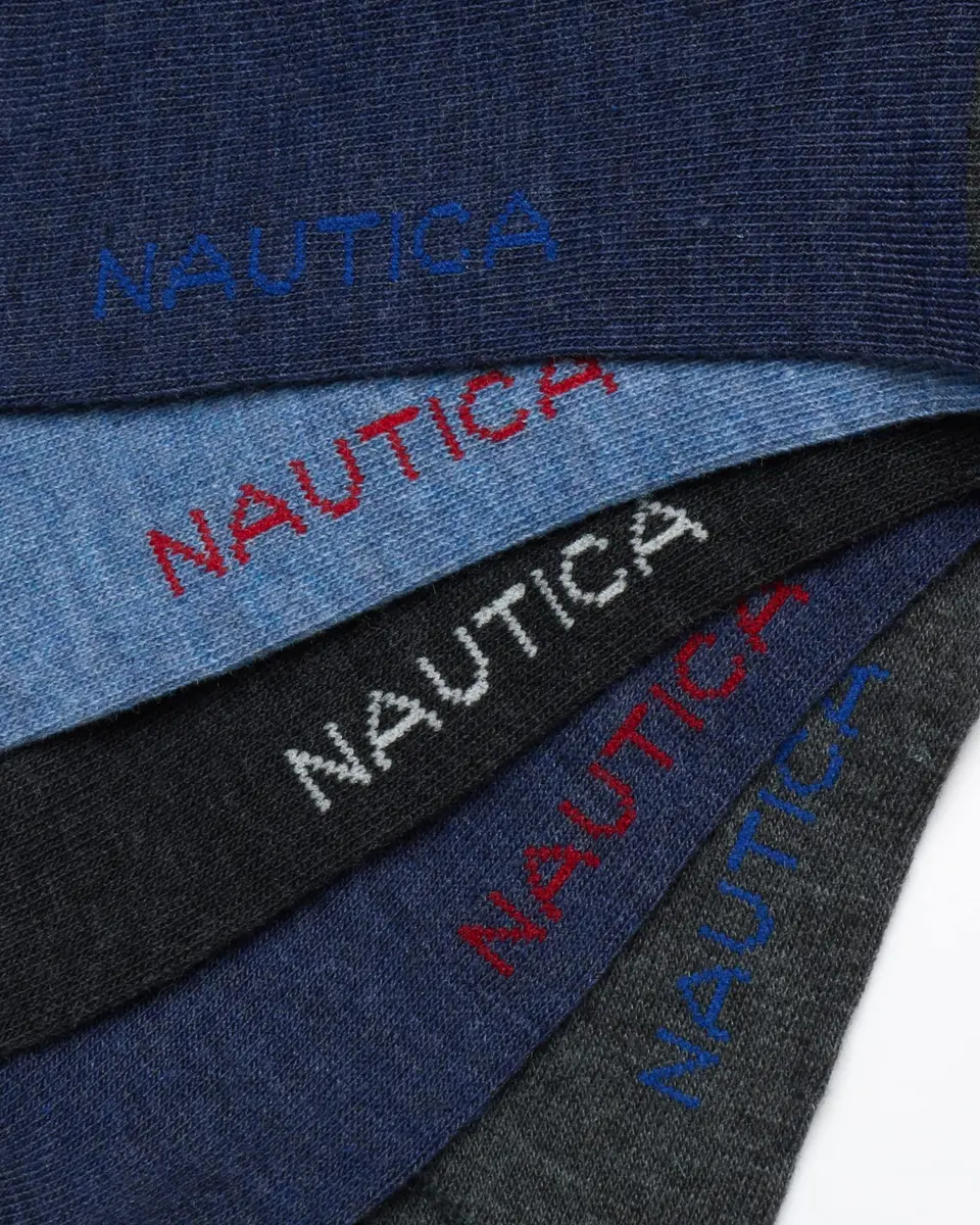Nautica Men's Dress Socks Business Formal Comfort Stretch Crew Socks 10 Pack | Moisture-Wicking & Stay-Up Fit - view 3