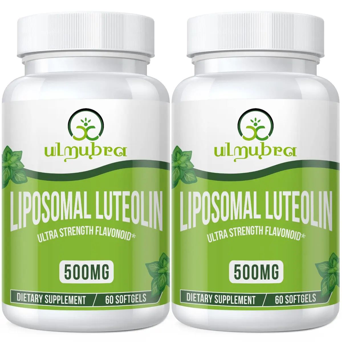 Ulmubra Liposomal Luteolin 500MG | Maximum Absorption, Potent Flavonoid, 120 Softgels, Non-GMO, Gluten Free - main product image