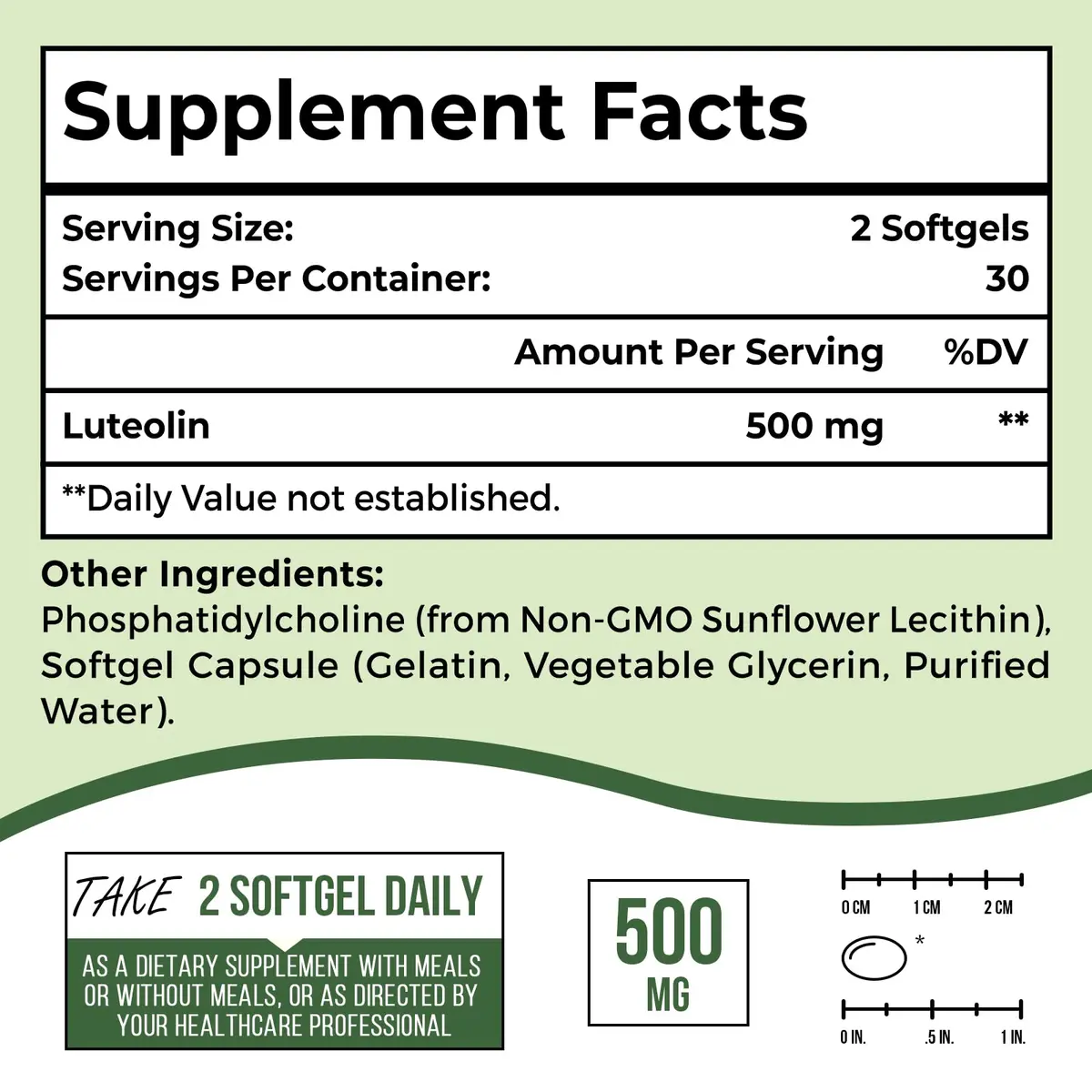 Ulmubra Liposomal Luteolin 500MG | Maximum Absorption, Potent Flavonoid, 60 Softgels, Non-GMO, Gluten Free - view 5
