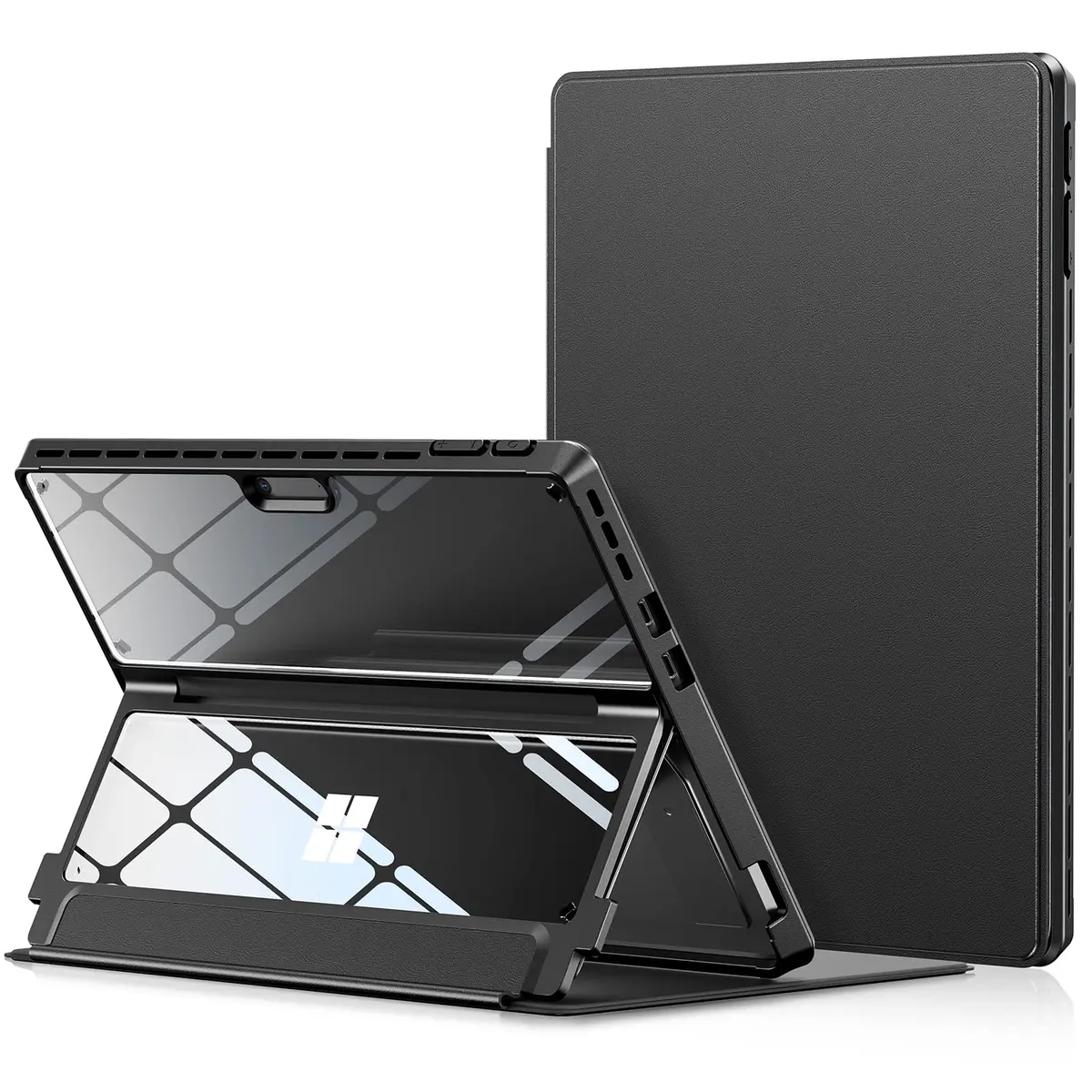 INFILAND Military Drop Protection Case for Surface Pro 11/10/9 13-inch Tablet with Type Cover Keyboard Support, Black - main product image
