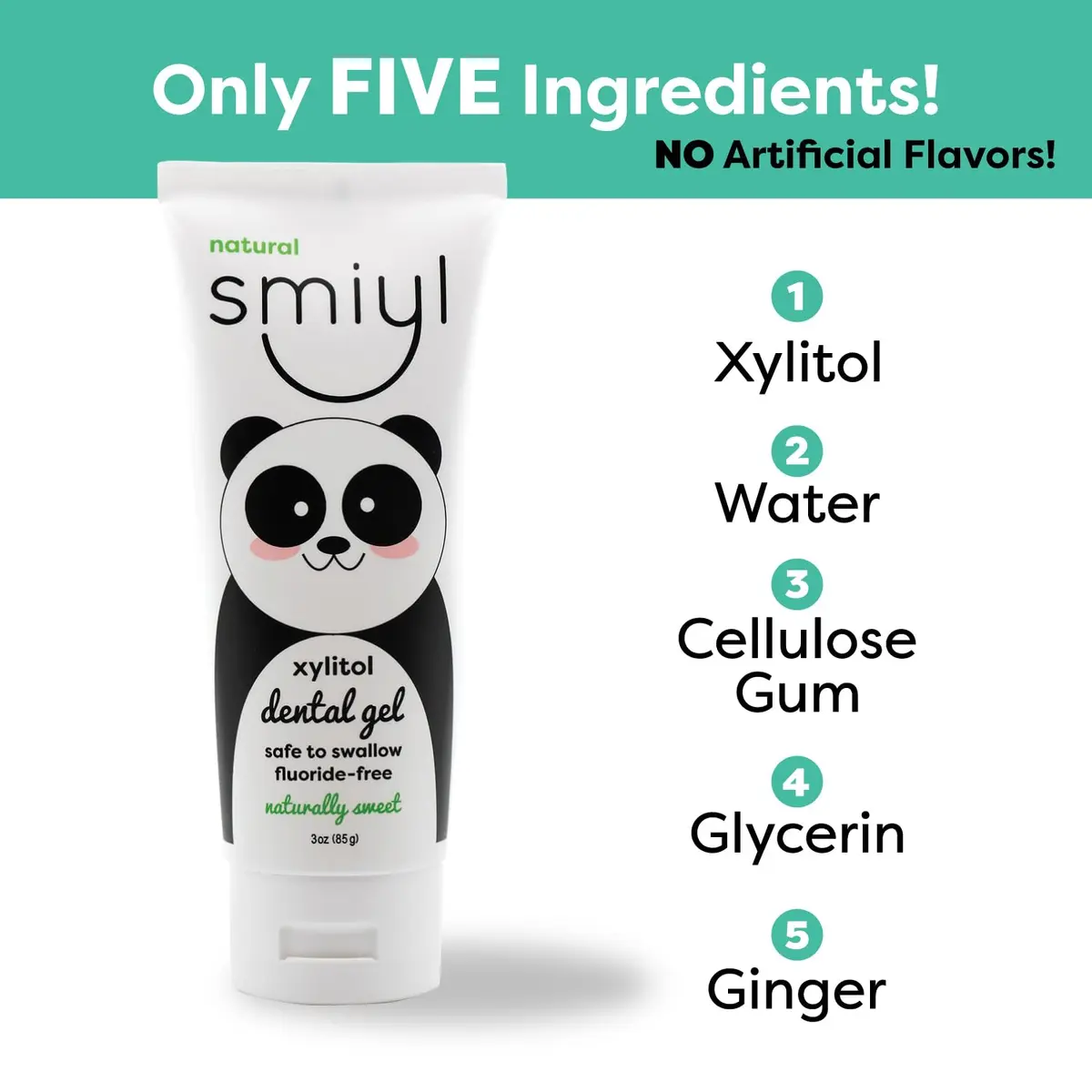 Smiyl Xylitol Dental Gel for Babies & Toddlers 3 oz | Fluoride-Free, All-Natural Oral Care - view 2