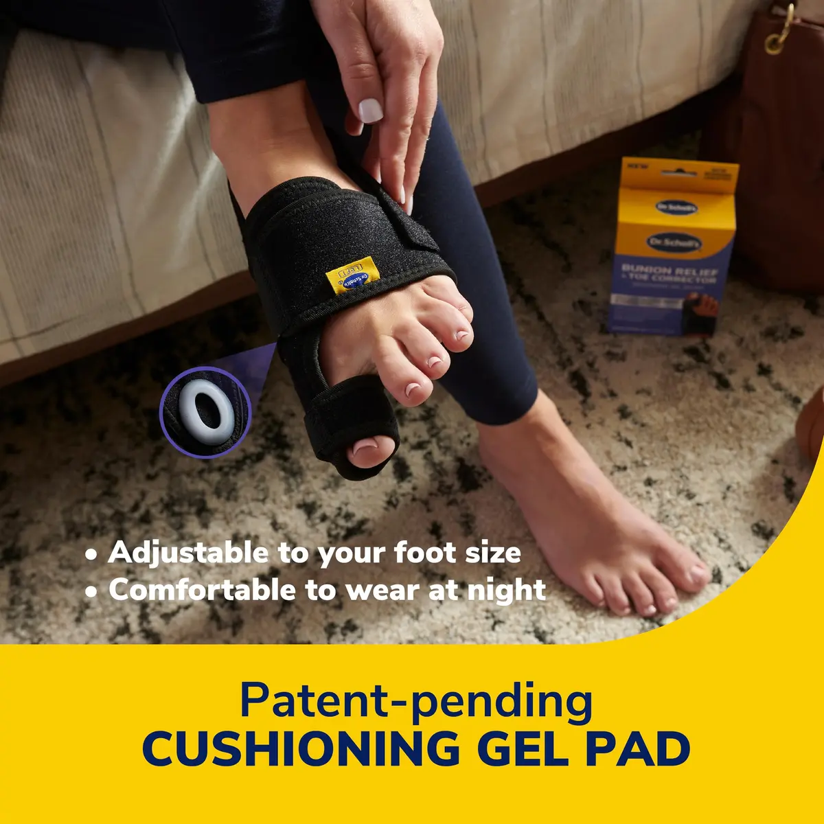 Dr. Scholl's Bunion Relief & Toe Corrector | Night Support for Bunion Pain Relief - view 7