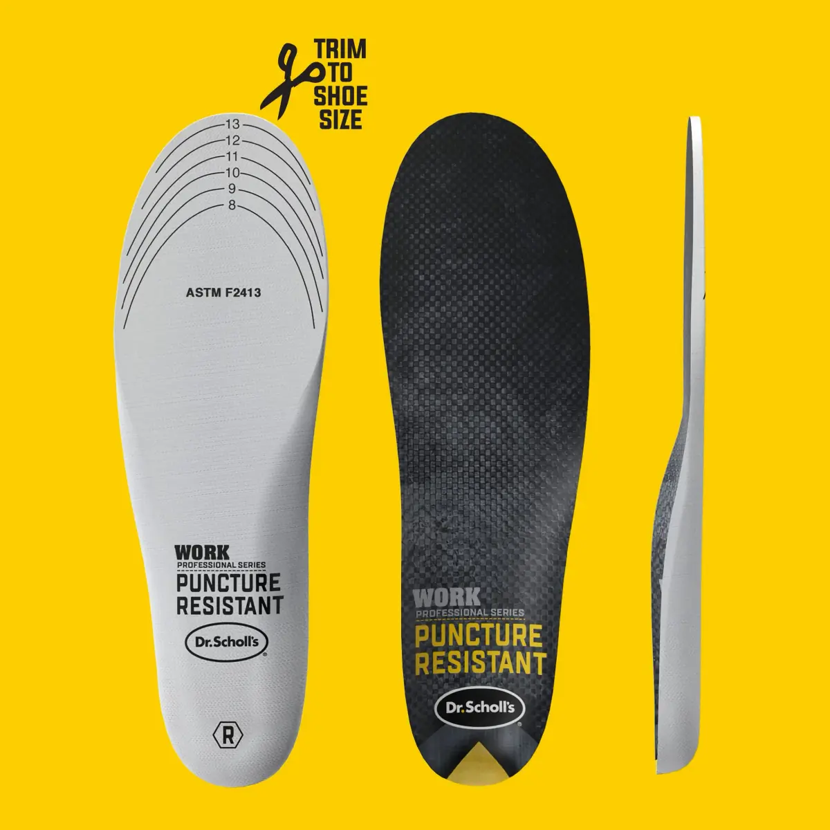 Dr. Scholl's Professional Series Work Puncture Resistant Insoles Men's 8-14 (2.27 kg / 5 lb) | OSHA & ASTM Compliant - view 6