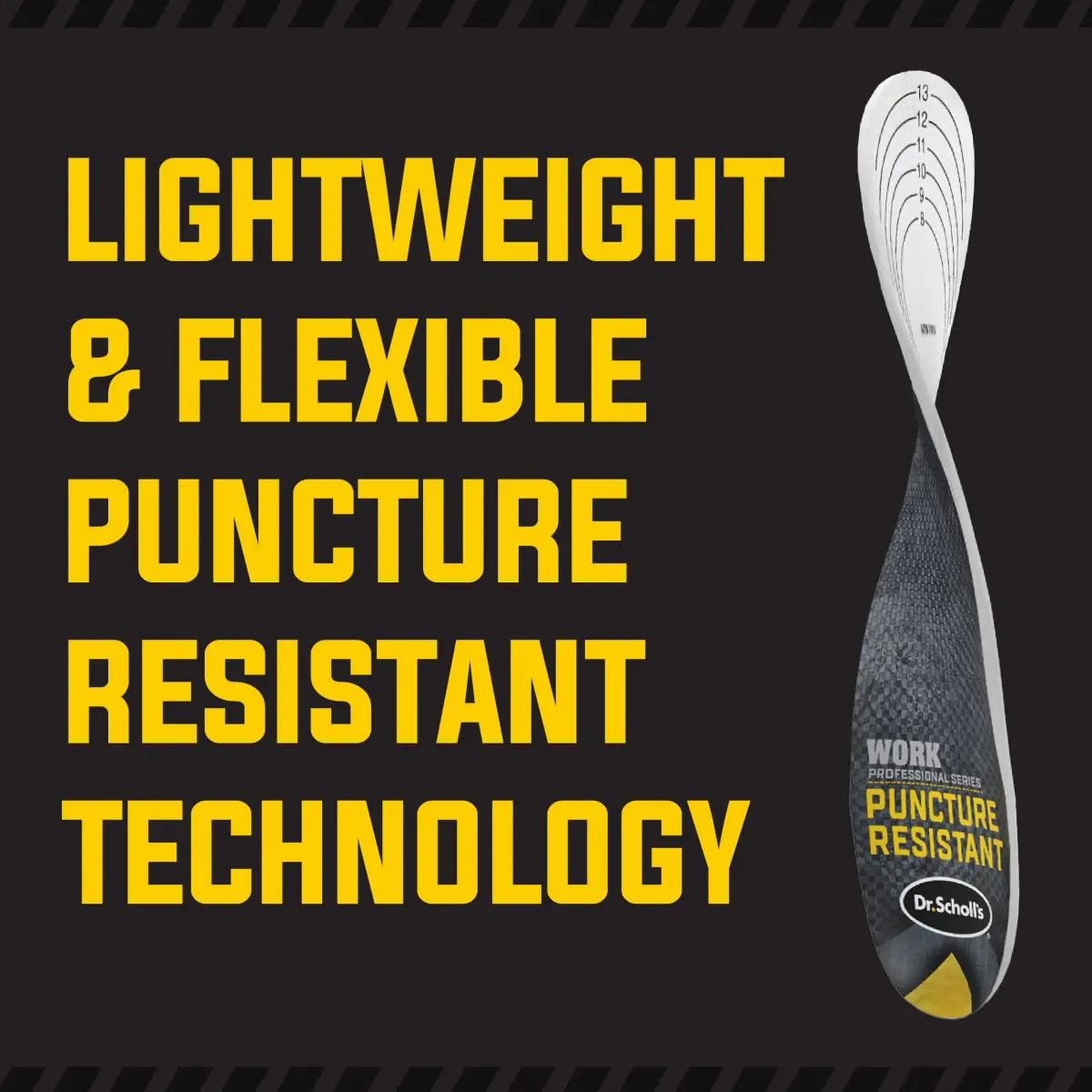 Dr. Scholl's Professional Series Work Puncture Resistant Insoles Men's 8-14 (2.27 kg / 5 lb) | OSHA & ASTM Compliant - view 4