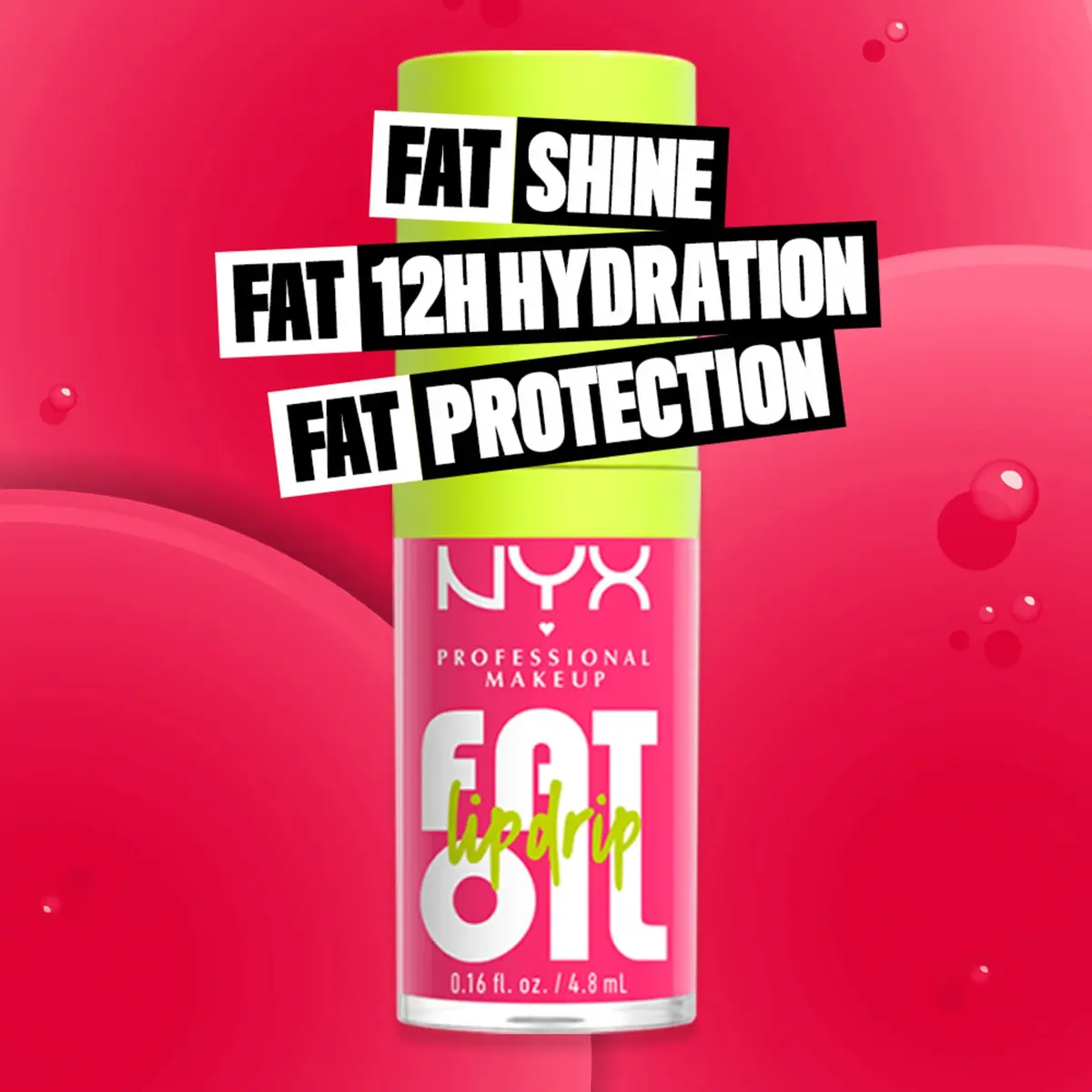 NYX PROFESSIONAL MAKEUP Fat Oil Lip Drip Moisturizing Lip Oil Gloss That's Chic (Deep Berry) 4.7ml (0.16 Fl Oz) | Vegan Squalane & 12 HR Hydration - view 4
