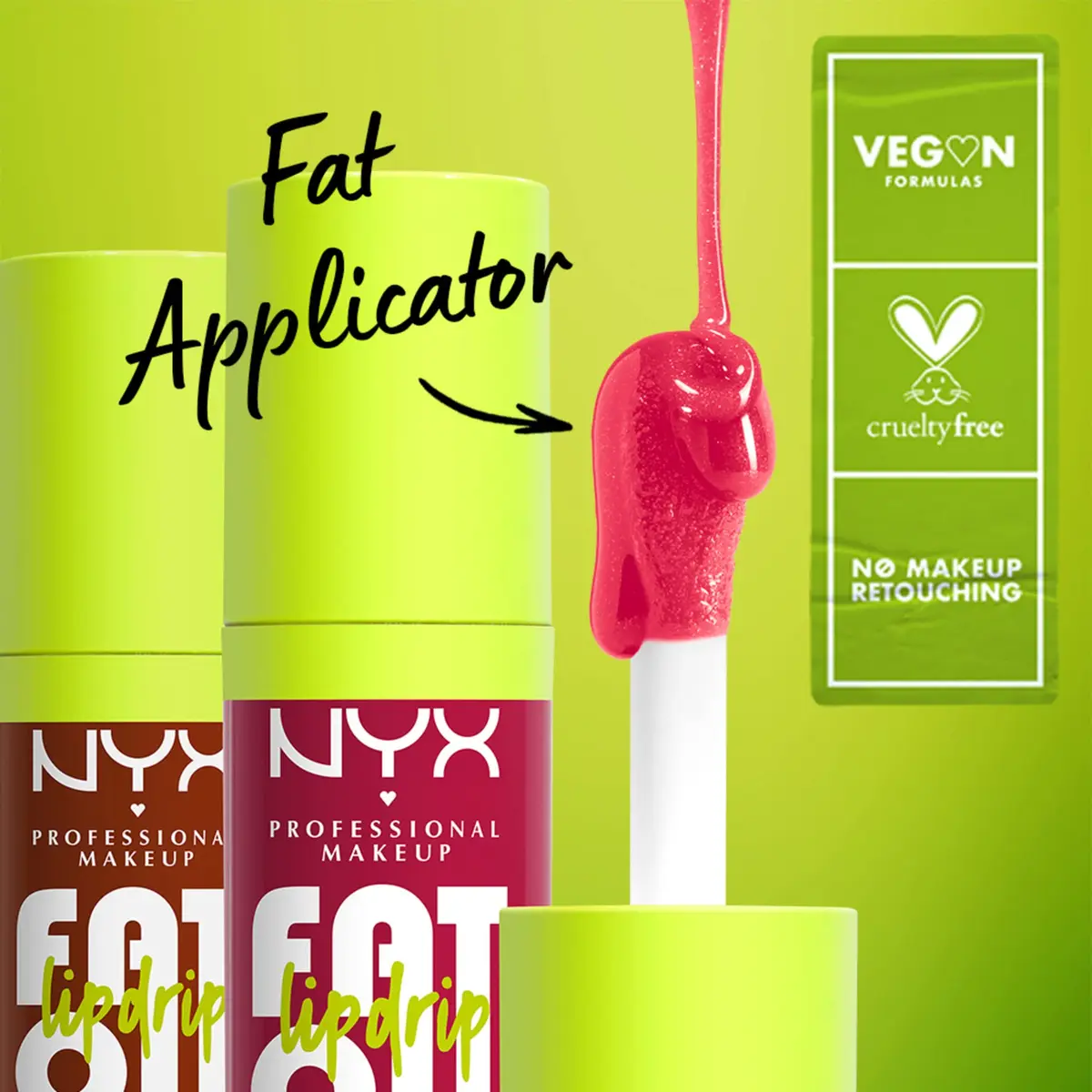 NYX PROFESSIONAL MAKEUP Fat Oil Lip Drip Moisturizing Lip Oil Gloss That's Chic (Deep Berry) 4.7ml (0.16 Fl Oz) | Vegan Squalane & 12 HR Hydration - view 5