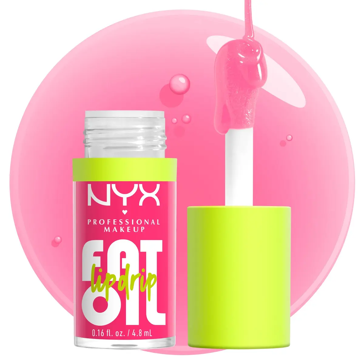 NYX PROFESSIONAL MAKEUP Fat Oil Lip Drip Moisturizing Lip Oil Gloss Missed Call (Sheer Pink) 4.7ml (0.16 Fl Oz) | Vegan Tinted Formula - view 5