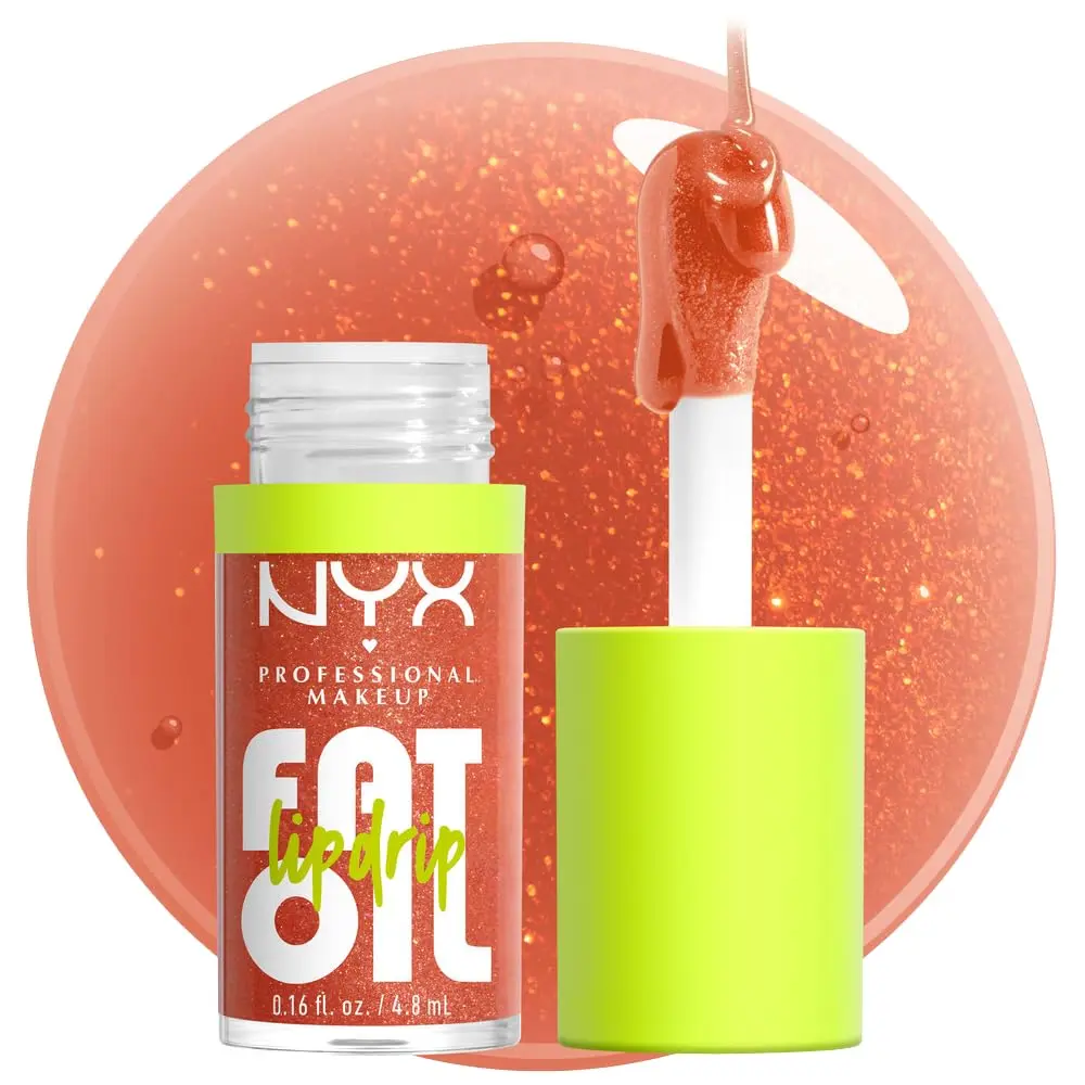 NYX PROFESSIONAL MAKEUP Fat Oil Lip Drip Lip Gloss Follow Back (0.16 Fl Oz / 4.7ml) | Vegan Tinted Formula with Squalane - main product image