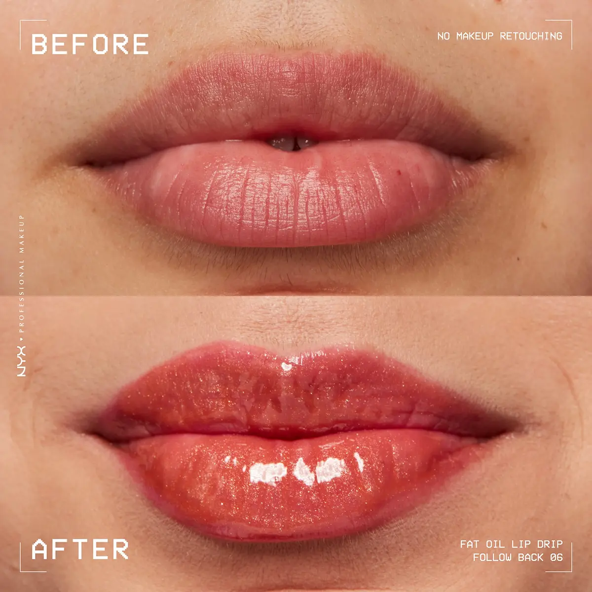 NYX PROFESSIONAL MAKEUP Fat Oil Lip Drip Lip Gloss Follow Back (0.16 Fl Oz / 4.7ml) | Vegan Tinted Formula with Squalane - view 7