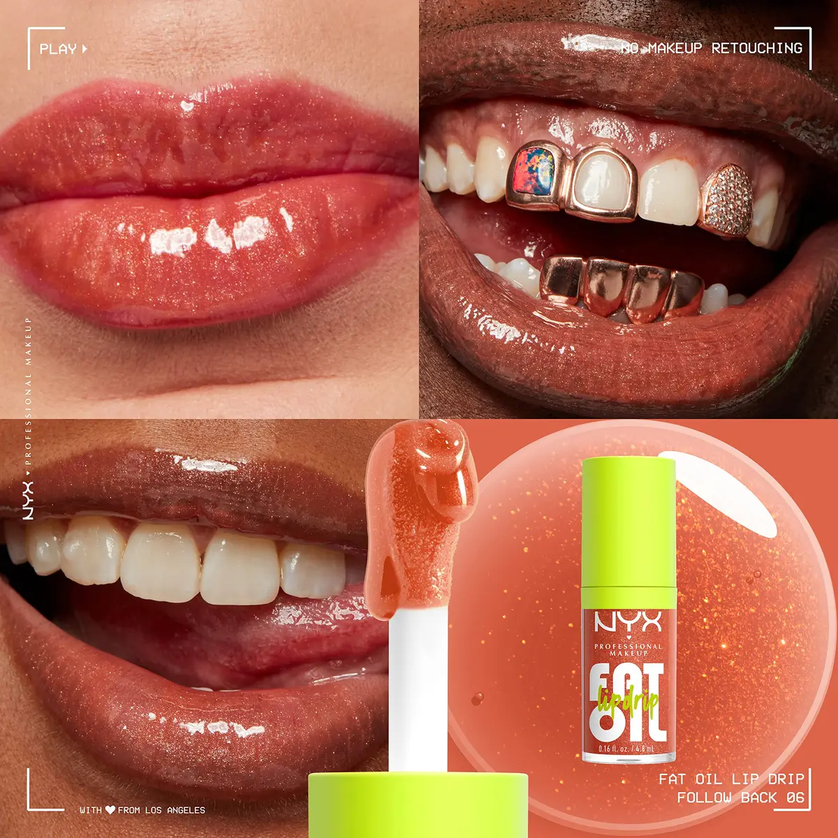 NYX PROFESSIONAL MAKEUP Fat Oil Lip Drip Lip Gloss Follow Back (0.16 Fl Oz / 4.7ml) | Vegan Tinted Formula with Squalane - view 3