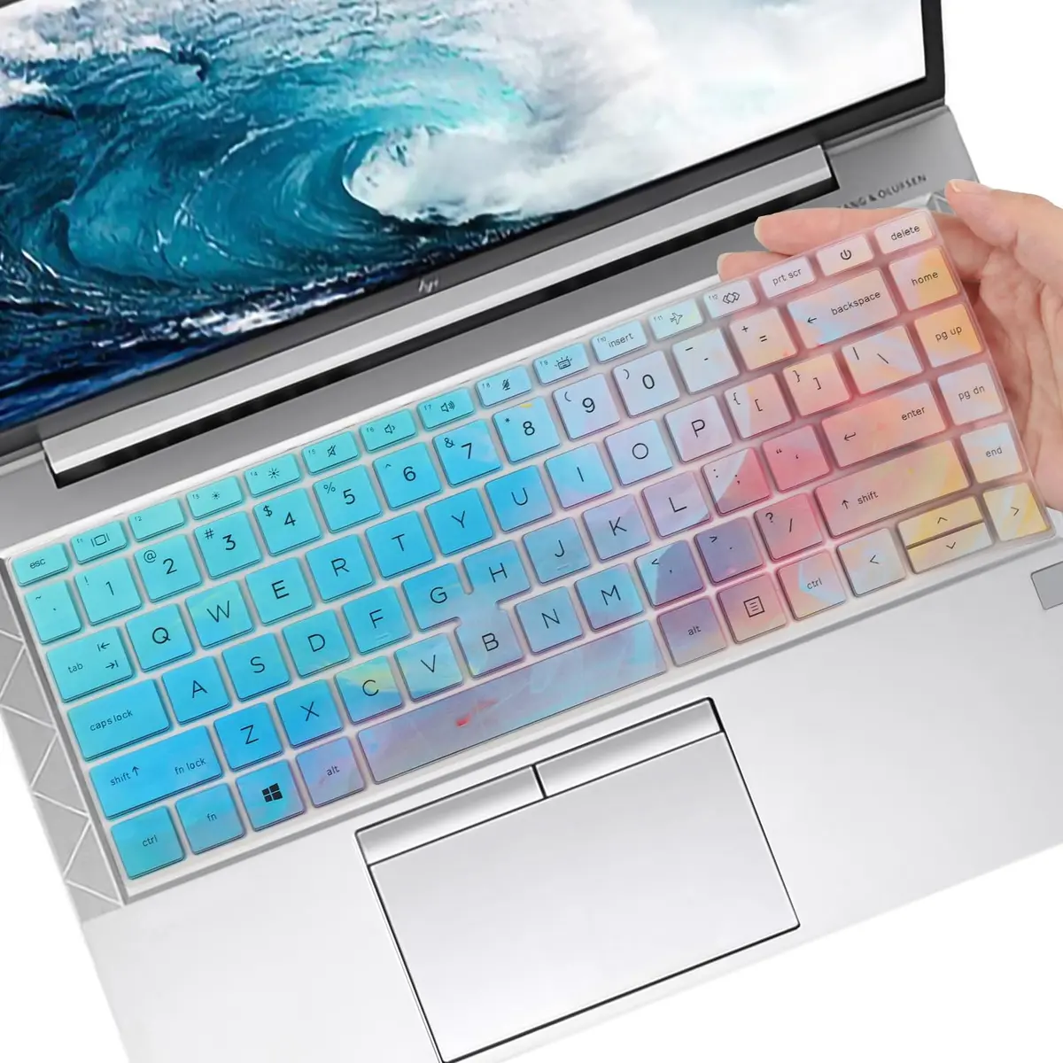 MUBUY-GOL HP EliteBook 840/845 G7/G8 14" Laptop Keyboard Cover - Colorful | Durable Silicone - main product image