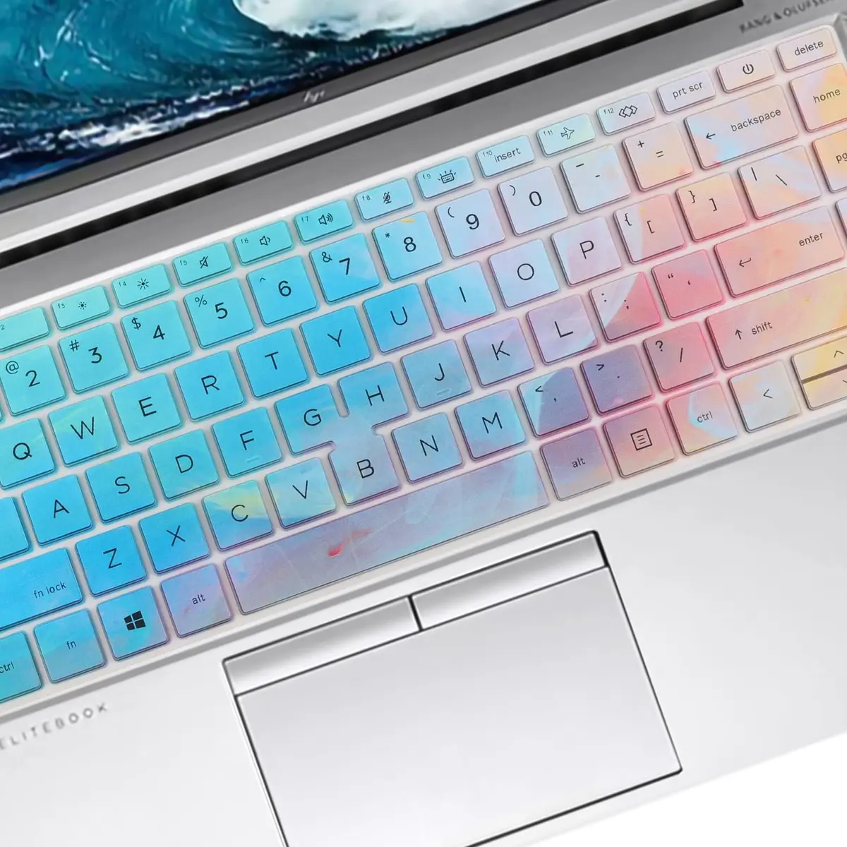 MUBUY-GOL HP EliteBook 840/845 G7/G8 14" Laptop Keyboard Cover - Colorful | Durable Silicone - view 2