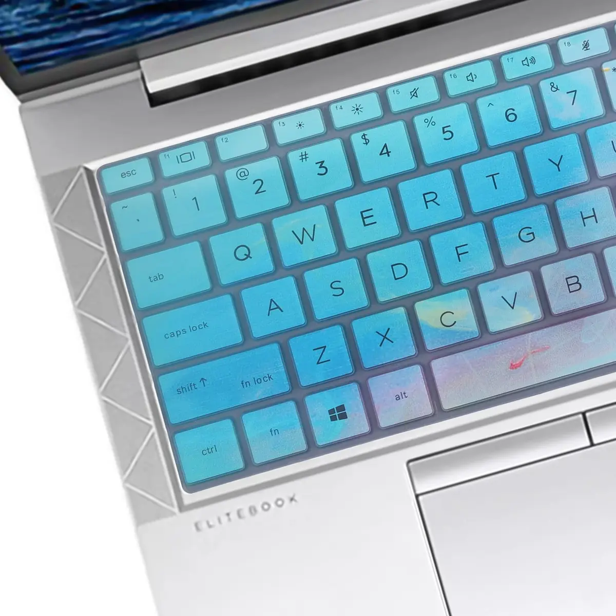 MUBUY-GOL Colorful Keyboard Skin for HP EliteBook 13.3 inch US Layout (0.3mm Thickness) - view 2