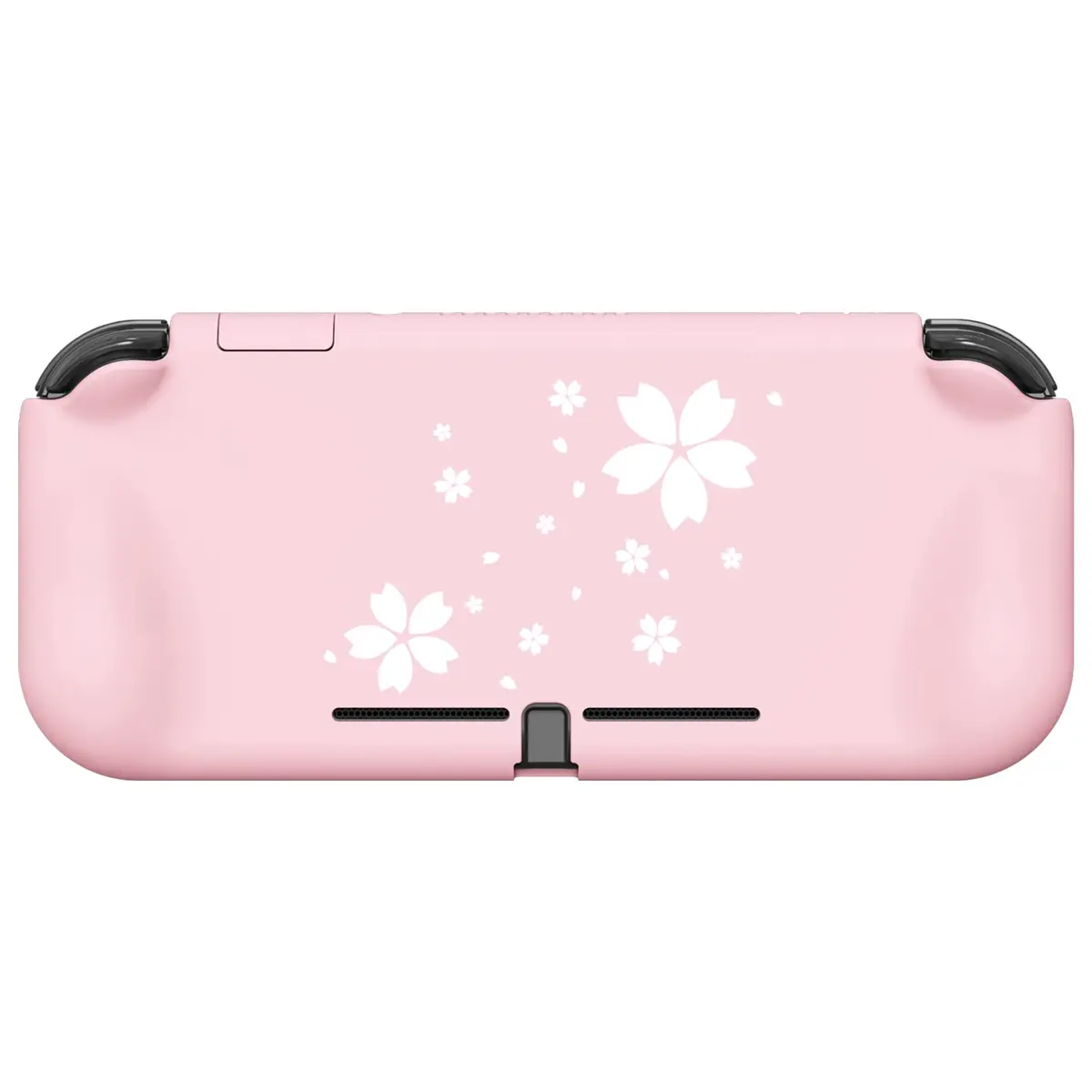 PlayVital ZealProtect Protective Case for Nintendo Switch Lite Cherry Blossoms Petals | Shock-Absorbent & Ergonomic Grip (110c) - view 6